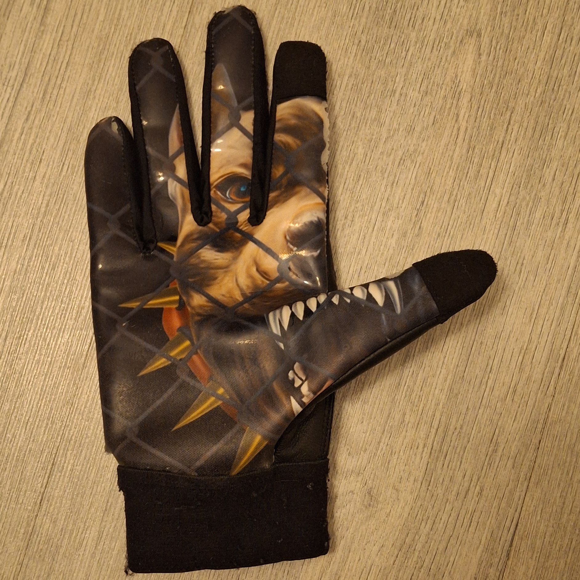 Saintwoods × Slumpy Kev Slumpykev X SaintWoods "SW/SK Leather Dog" Gloves *RARE* Size 42 - 2 Thumbnail