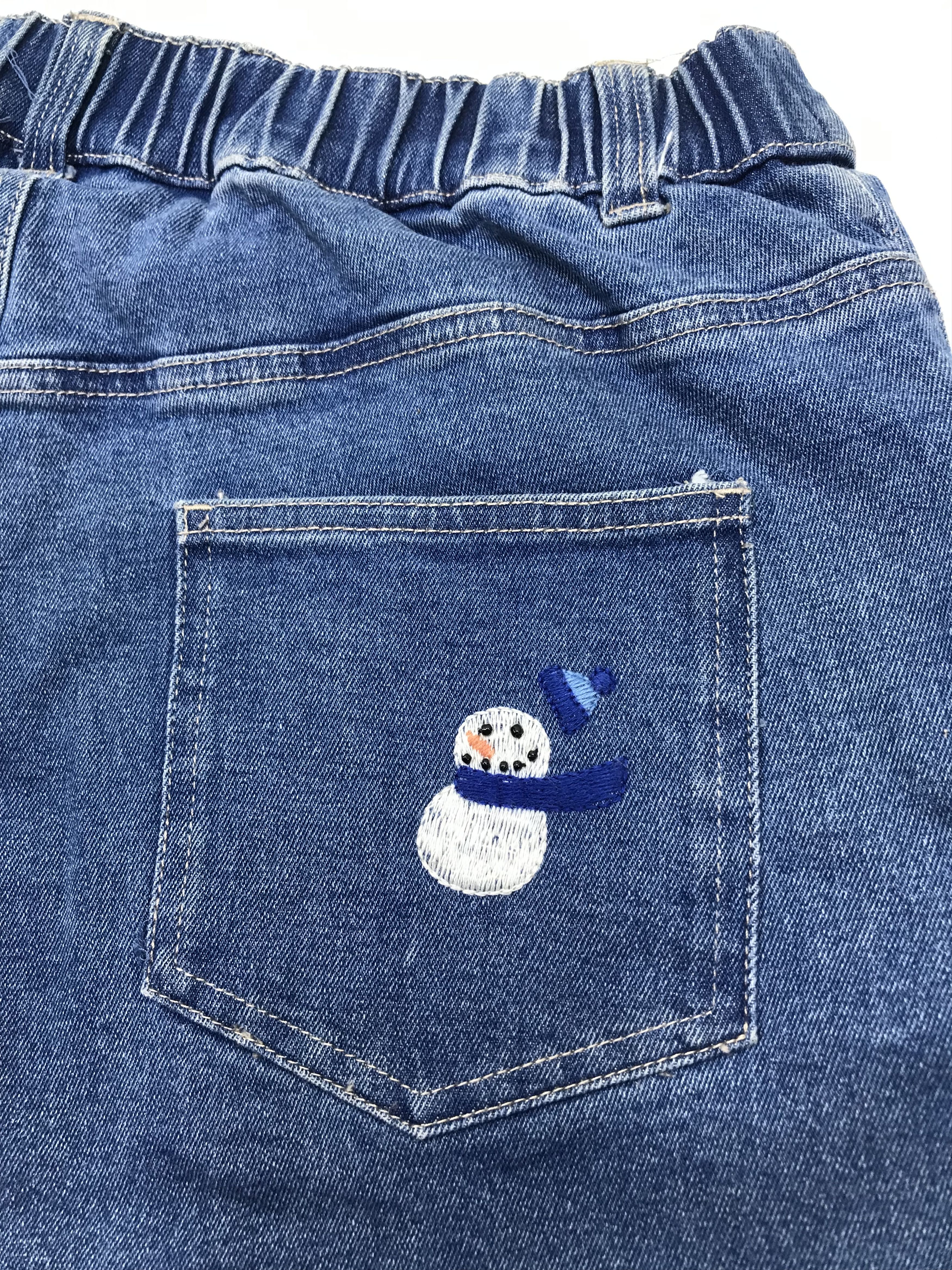Quacker Factory Vintage Quacker Factory Embroidered Snow Man Jeans Size 33" - 14 Thumbnail
