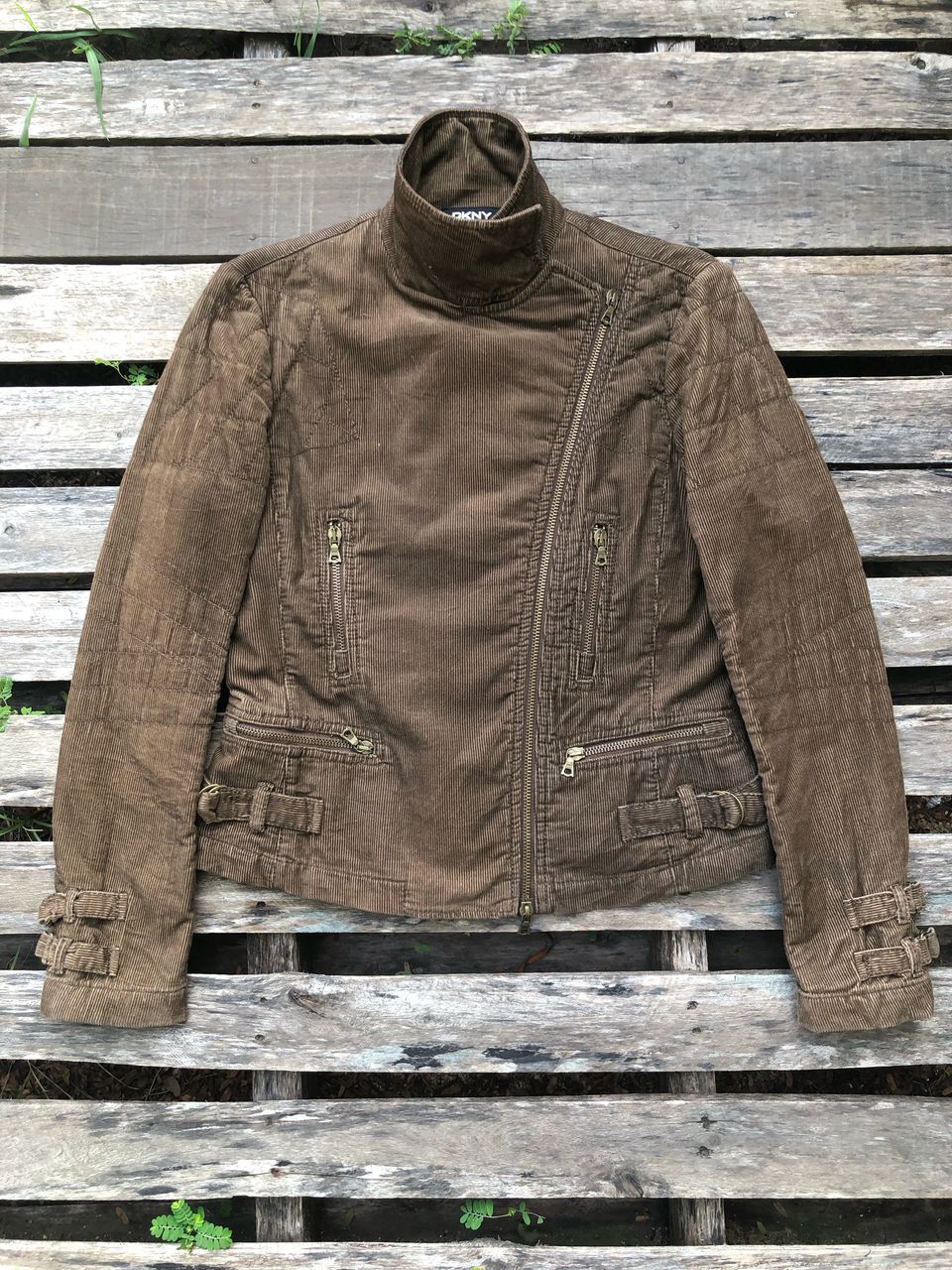 DKNY × Vintage Vintage DKNY Corduroy Jacket Size S / US 4 / IT 40 - 1 Thumbnail