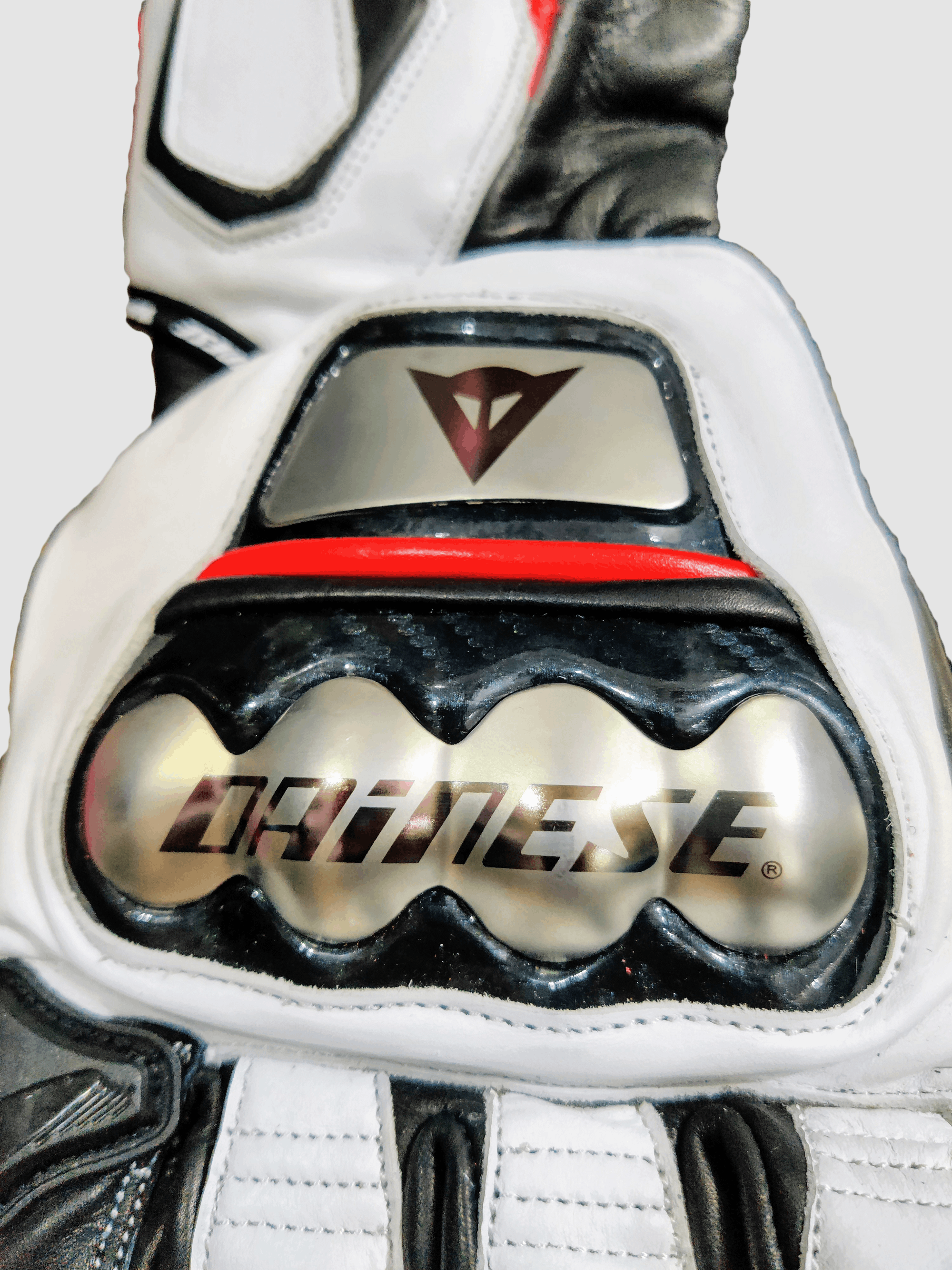 Dainese Dainese Titanium White Leather Gloves Racing Size ONE SIZE - 3 Thumbnail