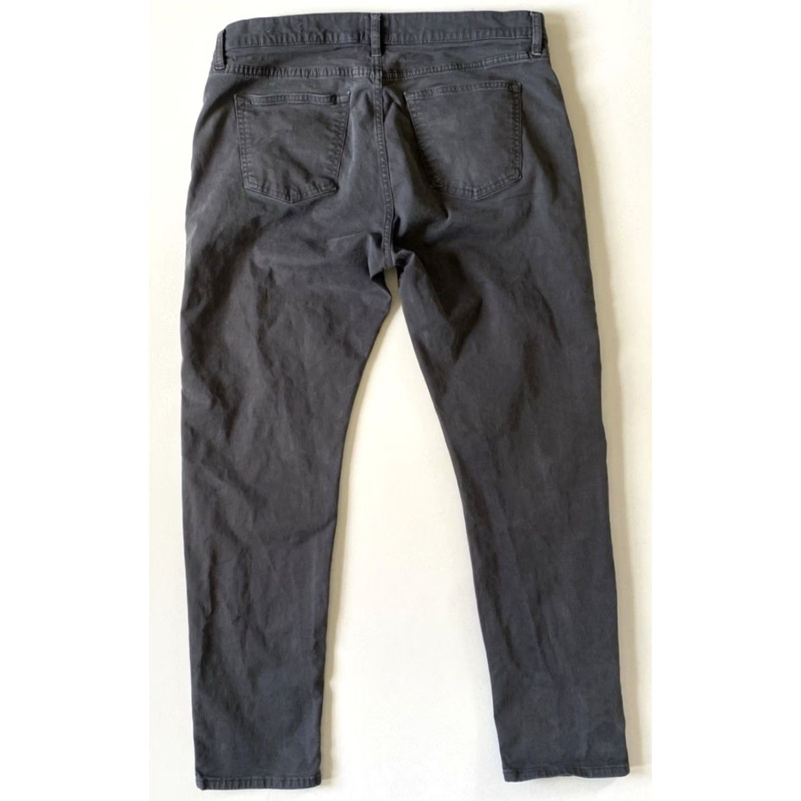 Flint And Tinder Flint and Tinder Men's Pants Chino Flat Front 5-Pocket 36x32 Gray Slim/Classic Casual City Preppy Mens Size US 36 / EU 52 - 3 Thumbnail