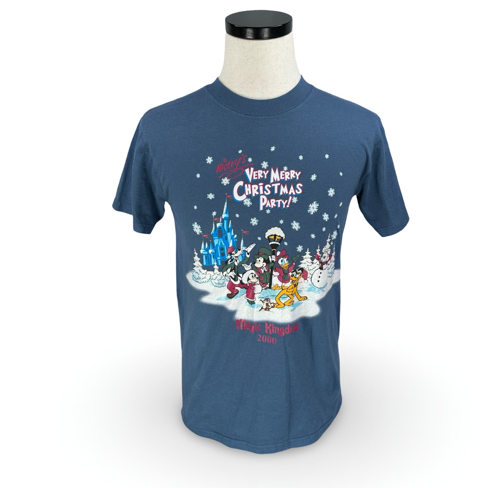 Disney VTG Walt Disney World Merry Christmas T-Shirt Men Small Blue Size US S / EU 44-46 / 1 - 1 Thumbnail