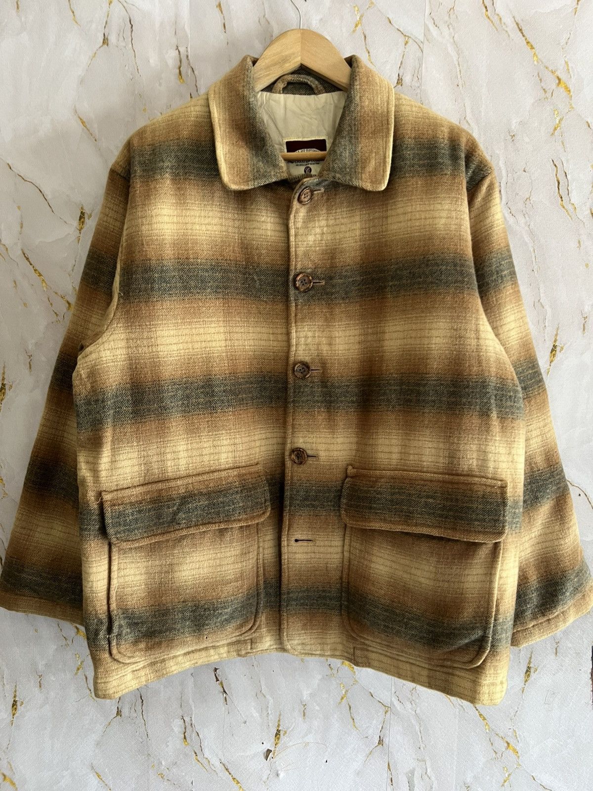 Vintage Vintage Creation Cube Tartan Check Jacke Size US M / EU 48-50 / 2 - 1 Thumbnail