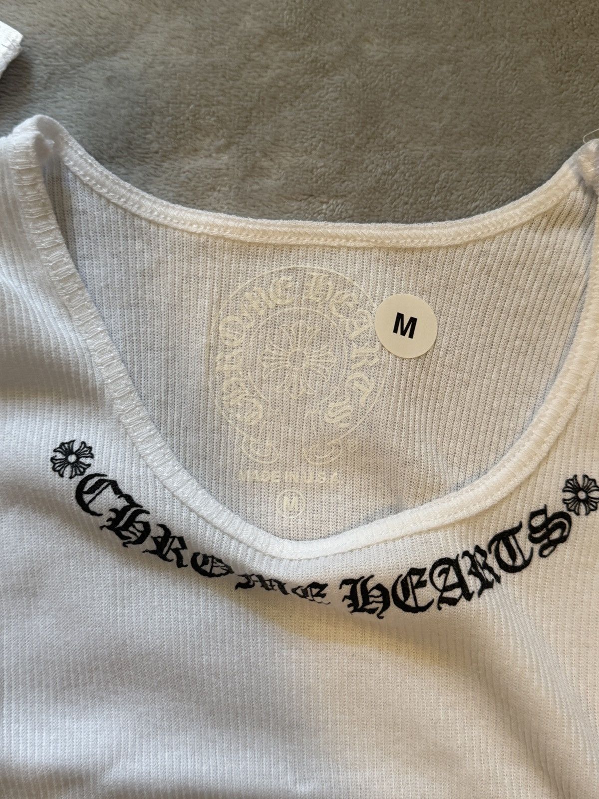 Chrome Hearts Chrome Hearts Tank Top Mayumi White Size US M / EU 48-50 / 2 - 3 Thumbnail