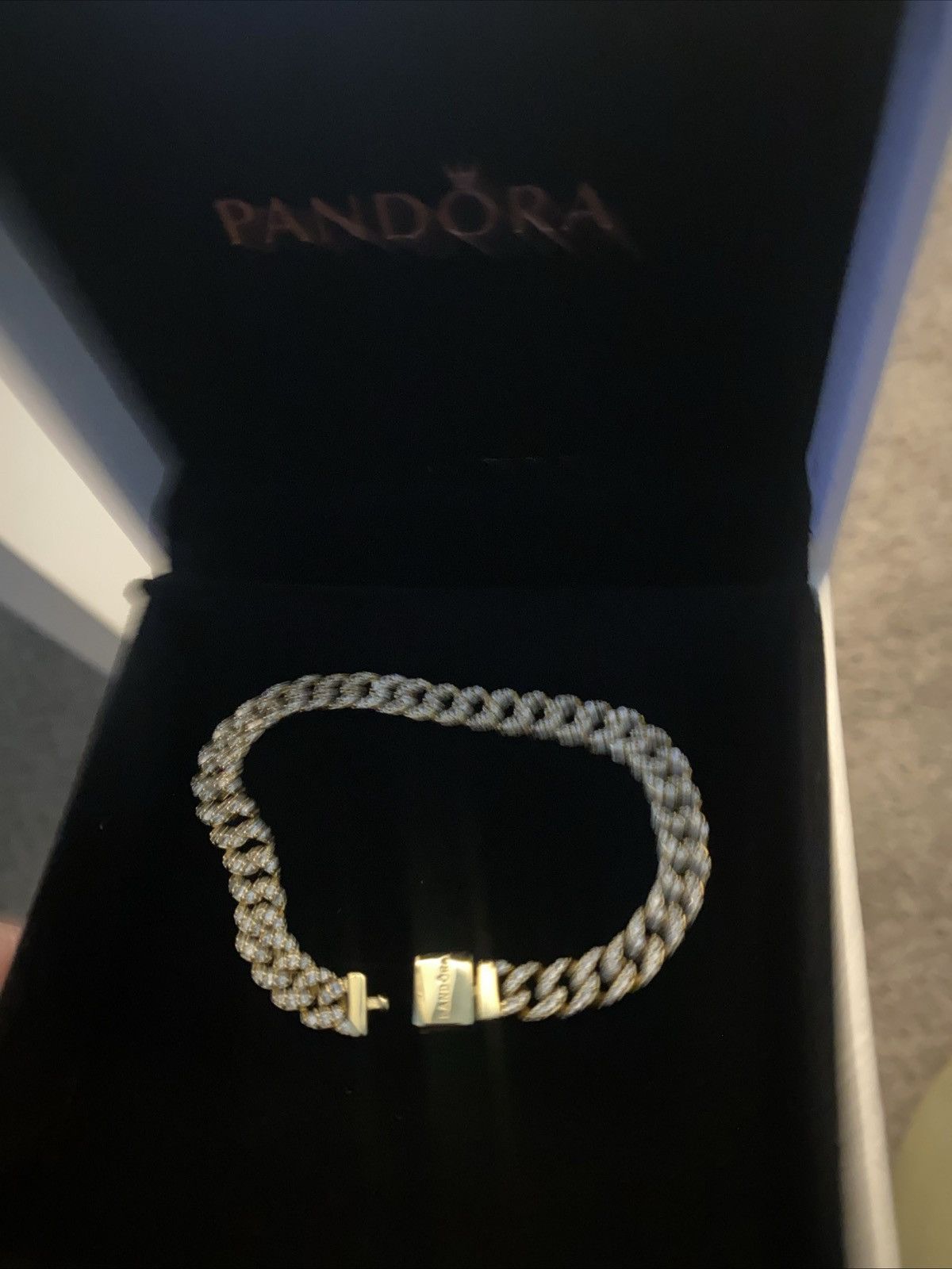 pandora Gold Pandora Cuban link bracelet Size ONE SIZE - 1 Thumbnail