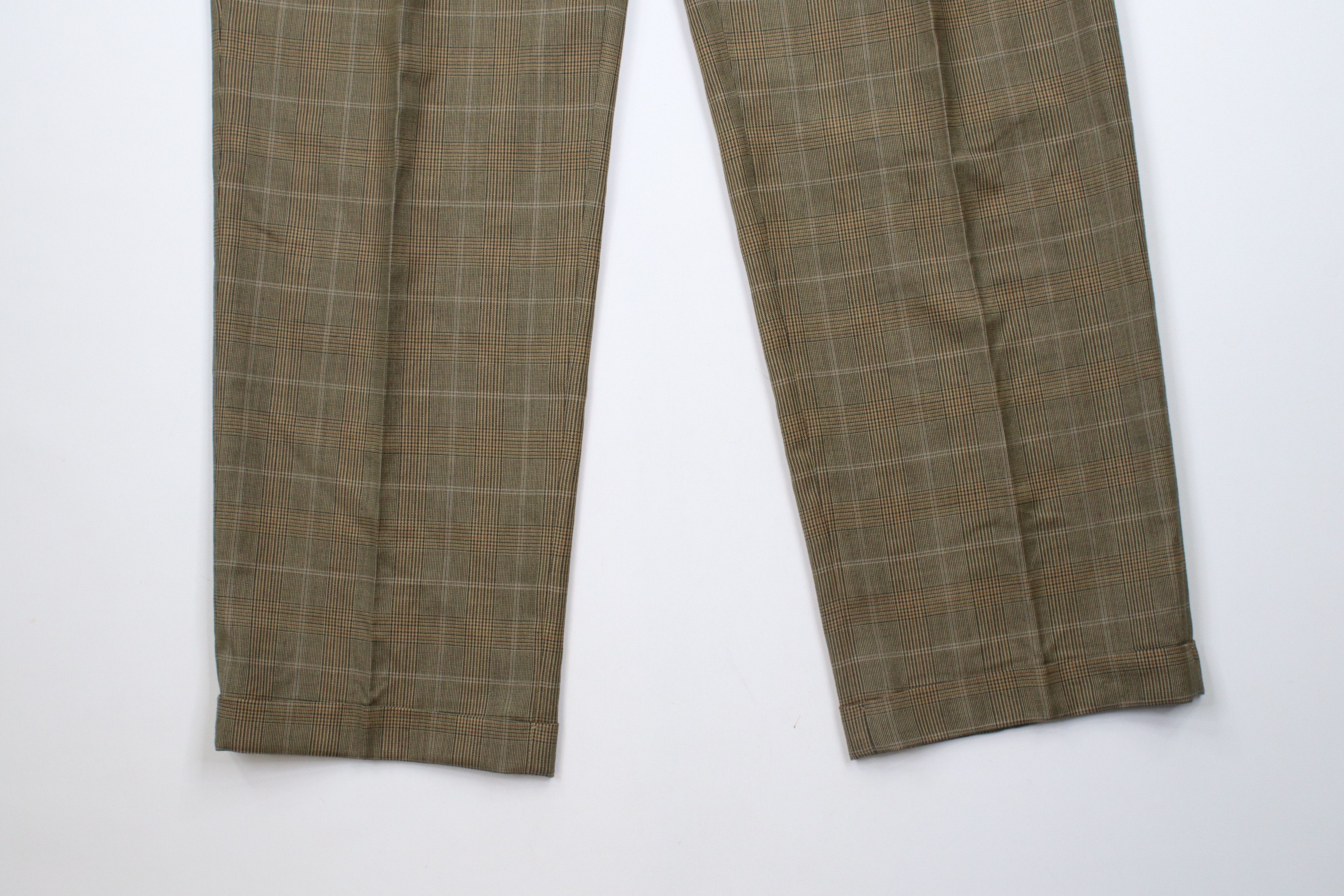 Vintage Vintage 90s Streetwear Cuffed Wide Leg Chino Pants Plaid Size US 36 / EU 52 - 4 Thumbnail