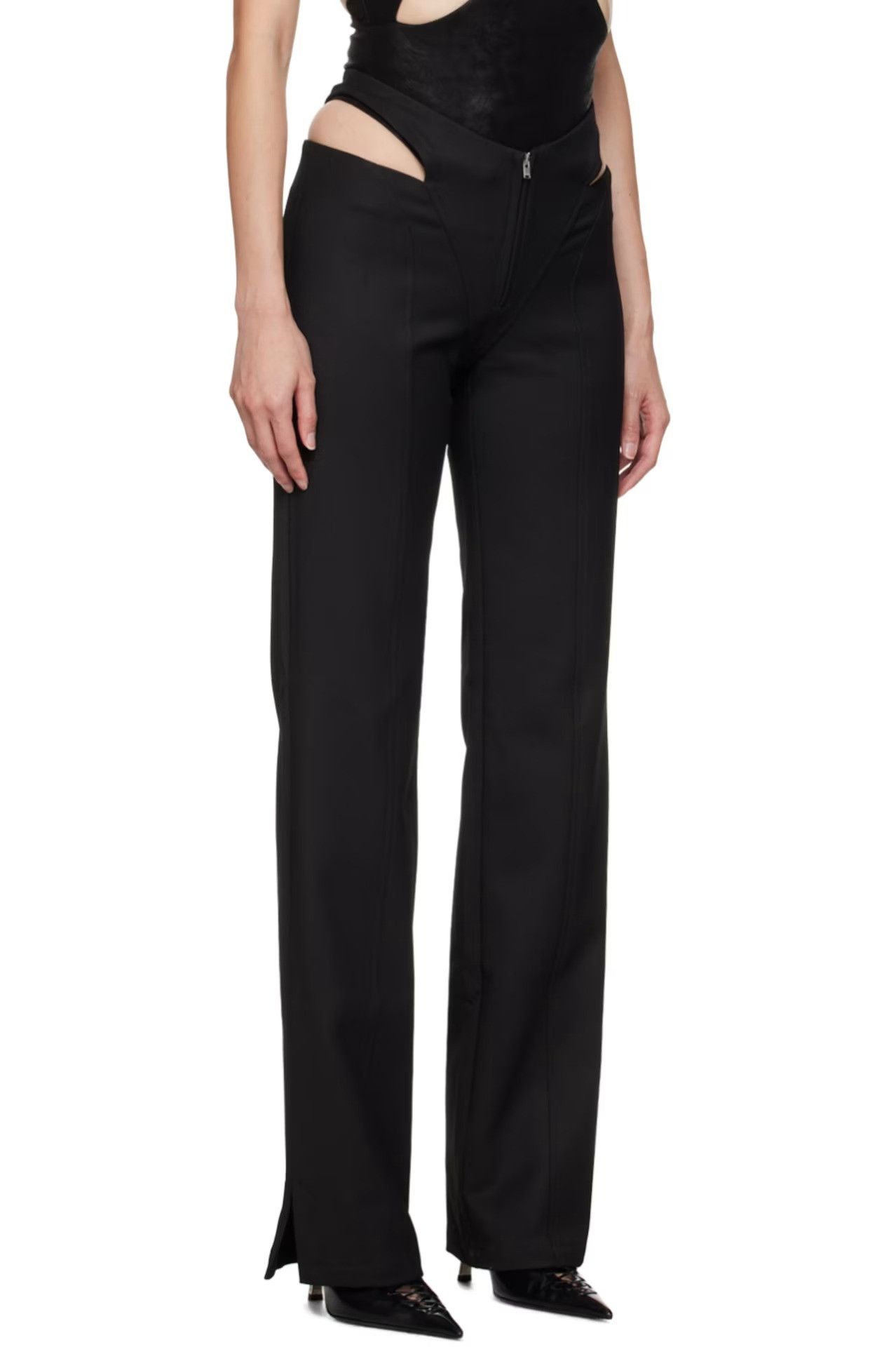 Misbhv $430 MISBHV Black Cut Out Pants Size 27" / US 4 / IT 40 - 2 Thumbnail