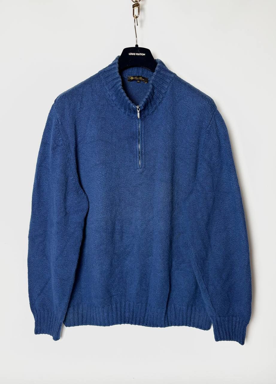 image of Loro Piana Knit Sweater in Navy, Men's (Size XL)