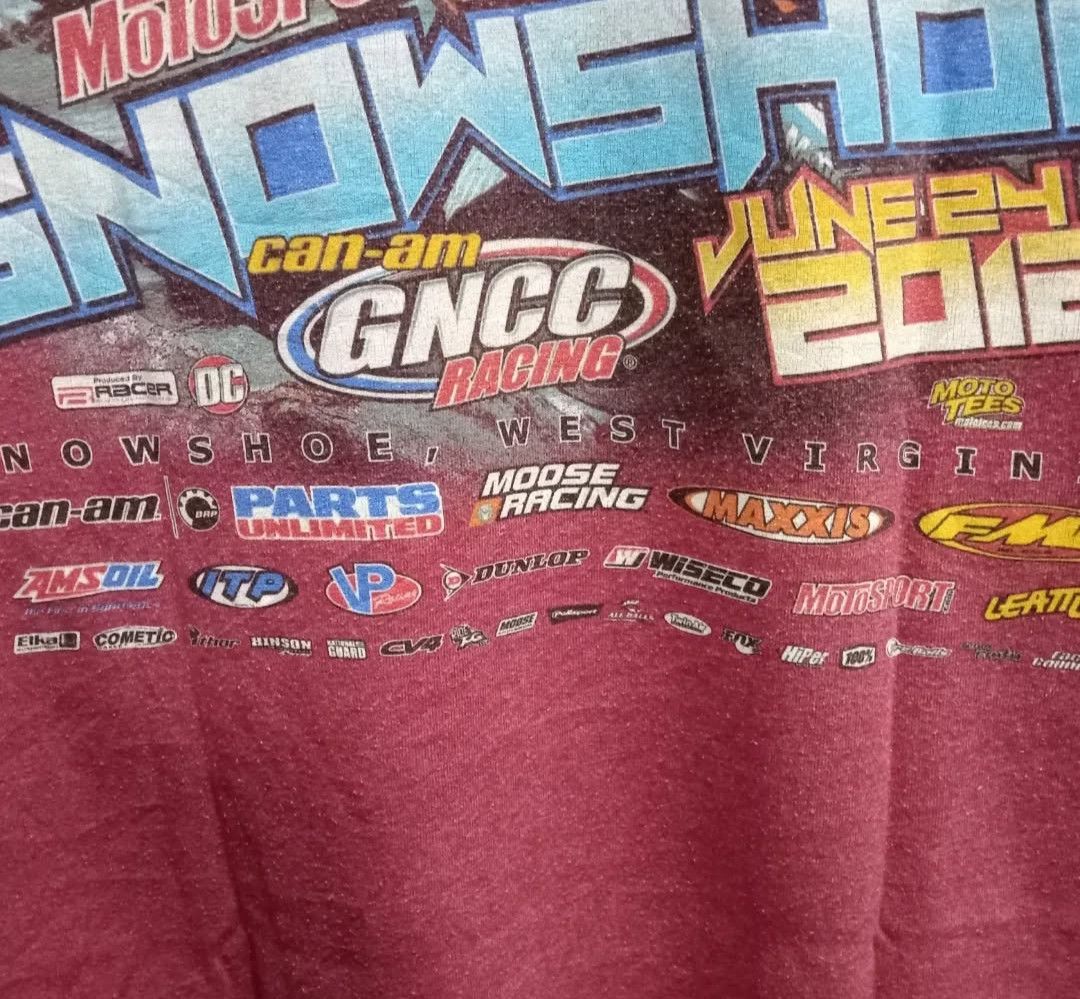 Vintage TSHIRT : SNOWSHOE MOTOCROSS 2012 BY CHARLIE MULLINS Size US L / EU 52-54 / 3 - 5 Thumbnail