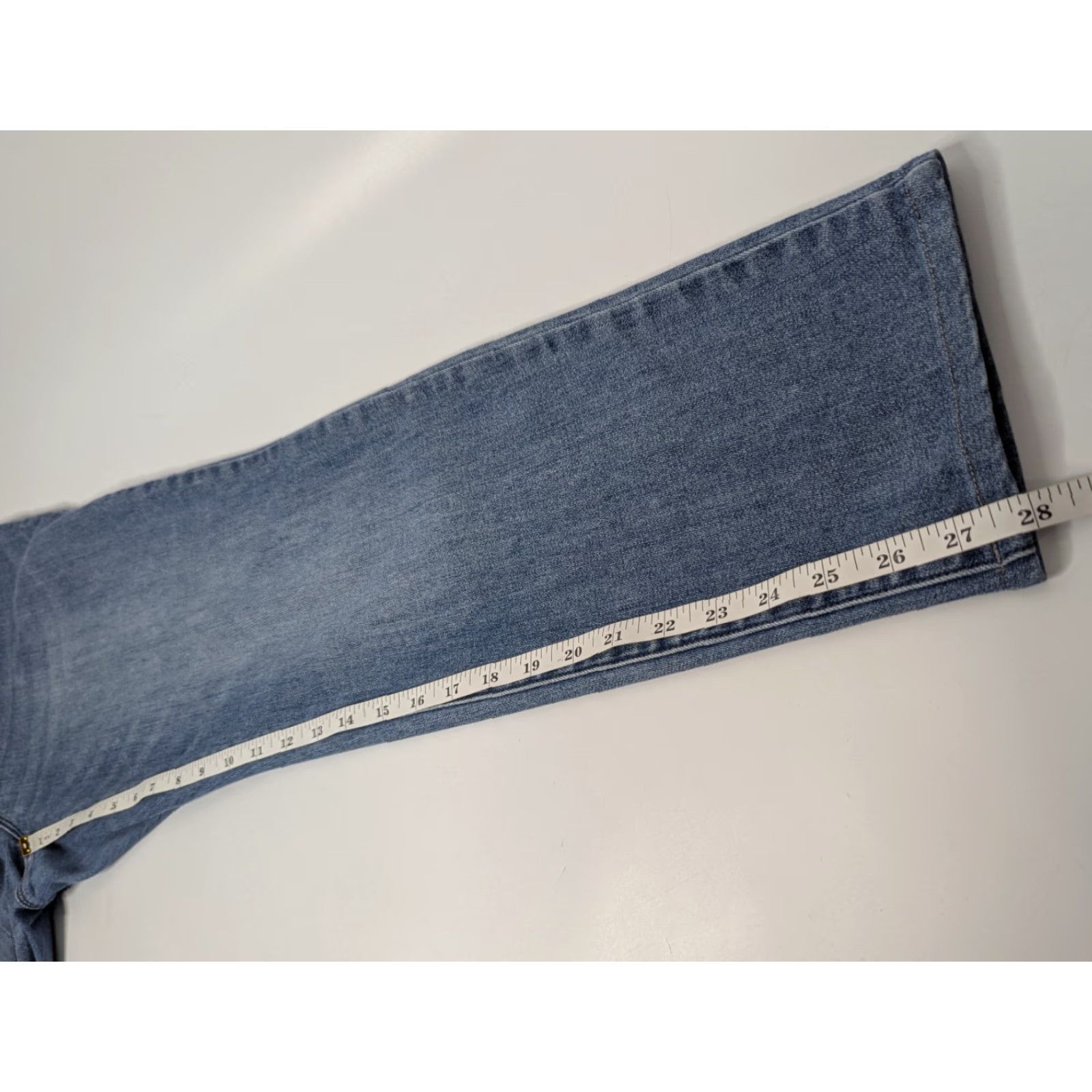 Vintage Chicos Women Jeans Jeggings 1.5R (10R) Pull On Ankle Medium Wash Mid Rise Stretch Size 32" / US 10 / IT 46 - 5 Thumbnail