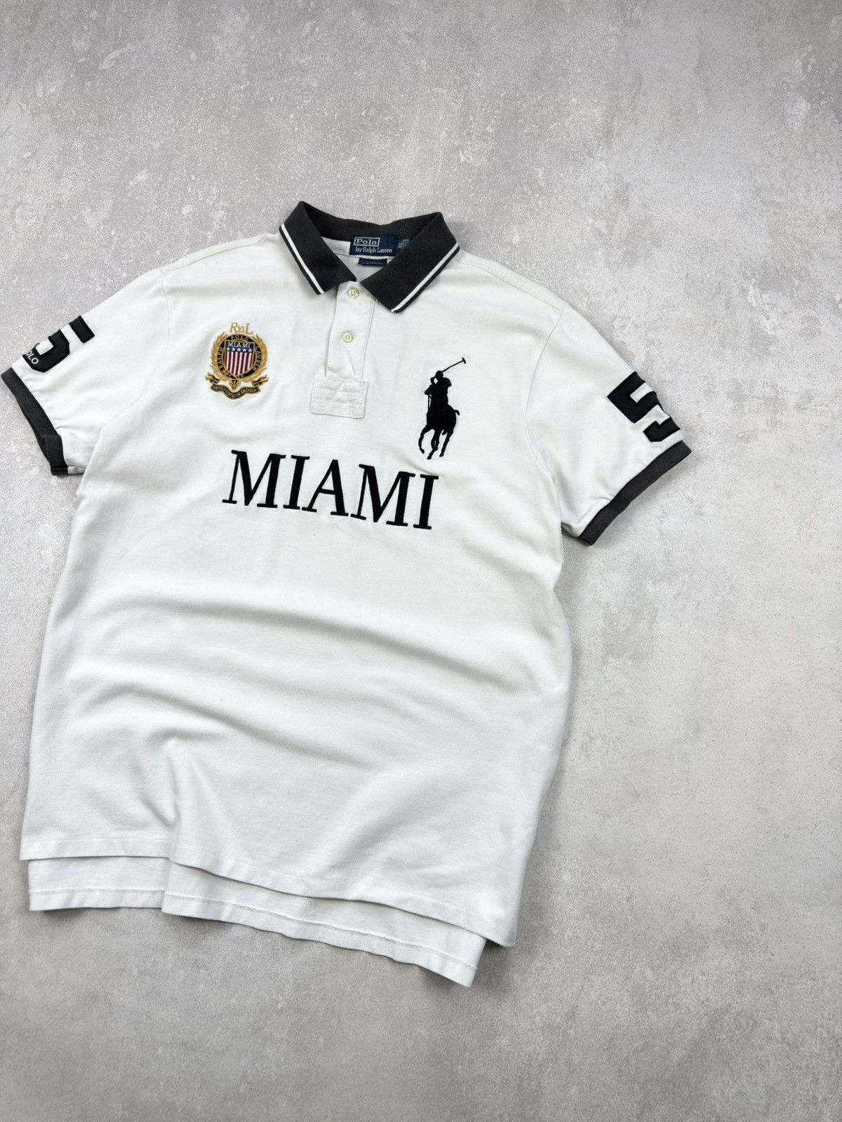 Polo Ralph Lauren Vintage Polo Ralph Lauren Miami Big Pony Chief Keef Style Size US XL / EU 56 / 4 - 2 Thumbnail