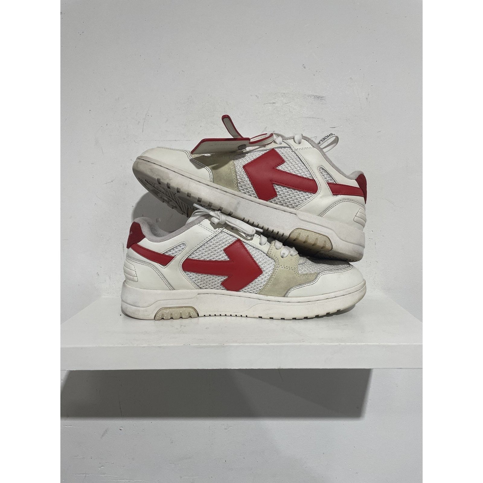 Off-White OFF-WHITE OUT OF OFFICE WHITE/RED SNEAKER SIZE 9.5 PREOWNED Size US 9 / EU 42 - 2 Thumbnail