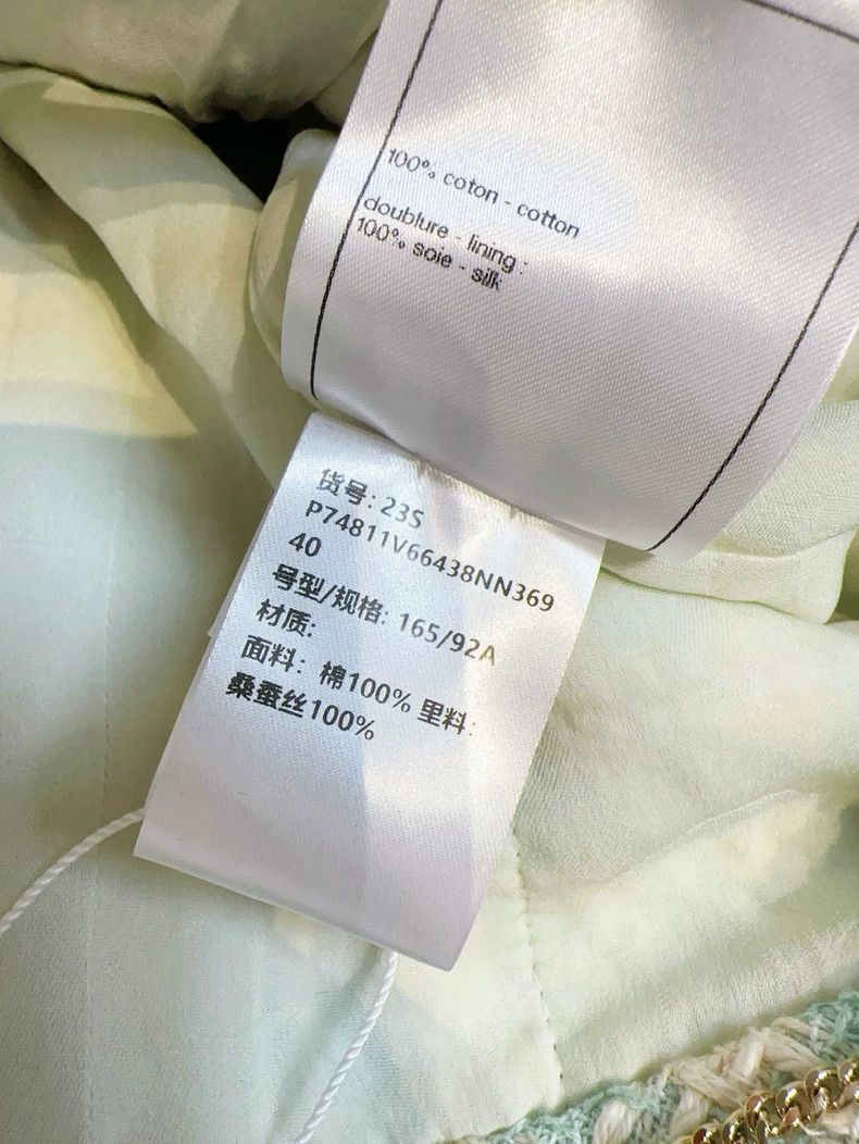 Chanel Chanel 23S spring and summer mint green double-breasted pl Size S / US 4 / IT 40 - 6 Thumbnail