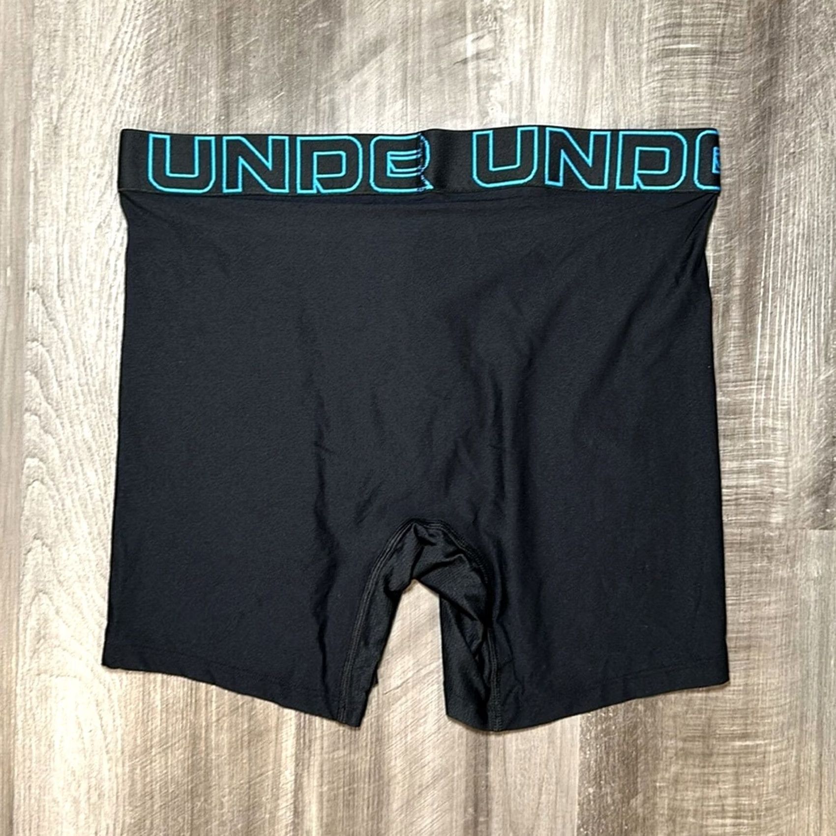 Under Armour Under Armour Boxer Brief Performance Microfiber - Medium Men Black Regular Size M Size 40R - 2 Thumbnail