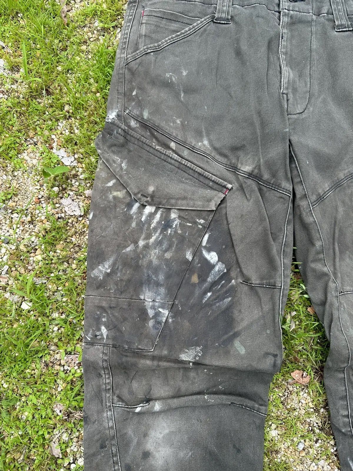 20471120 DISTRESSED RUSTY DIRTY XEBEC VINTAGE WORK WEAR FADED PANTS Size US 31 - 3 Thumbnail