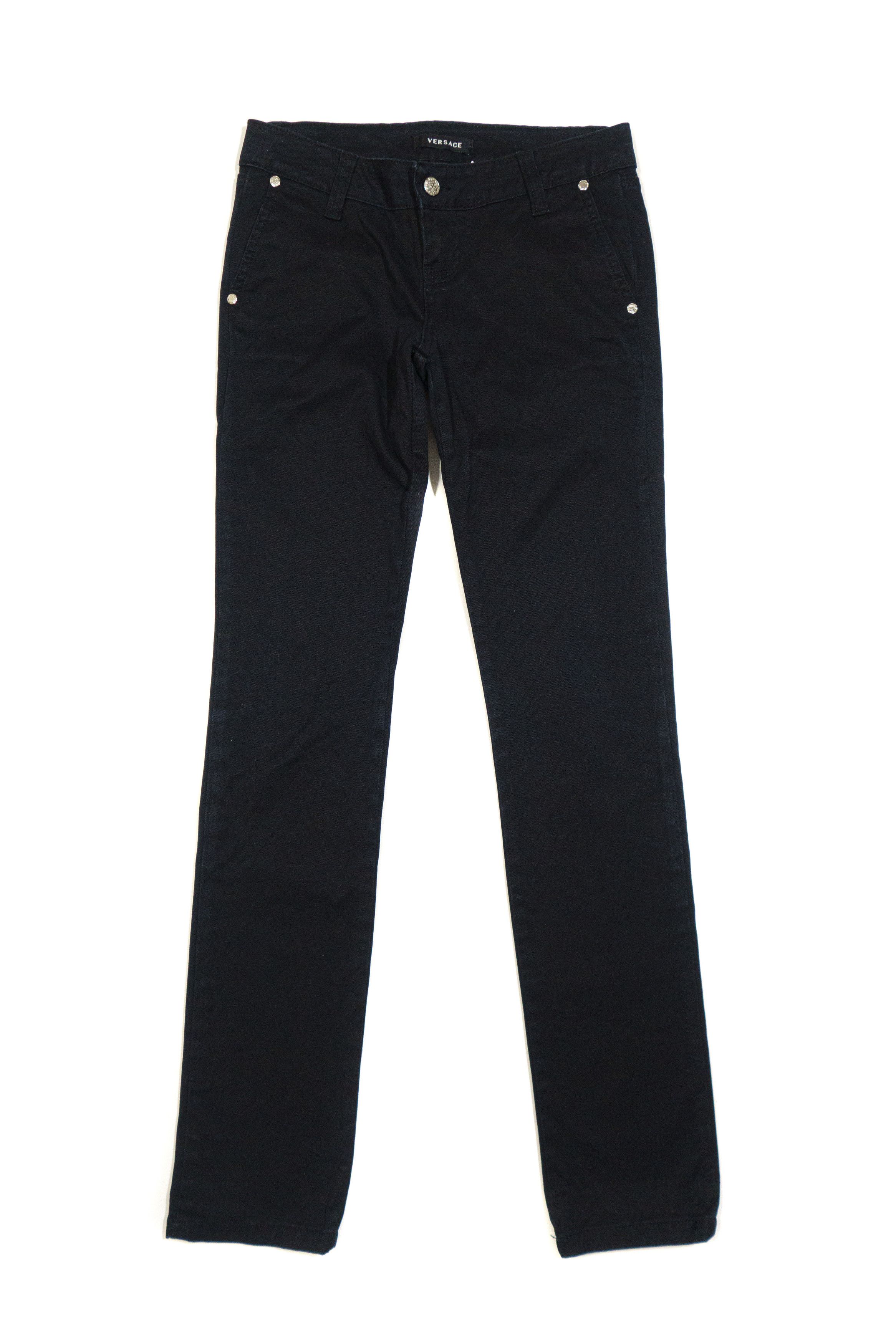 Versace 00S Medusa Buttons Pants Size 26" / US 2 / IT 38 - 1 Thumbnail