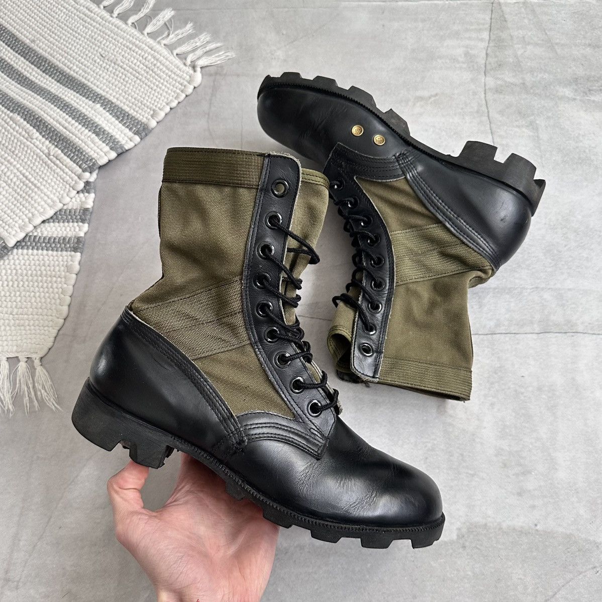 Dirk Bikkembergs Vintage Ro Search Combat Military Jungle Boots Vietnam War Size US 8.5 / EU 41-42 - 9 Thumbnail
