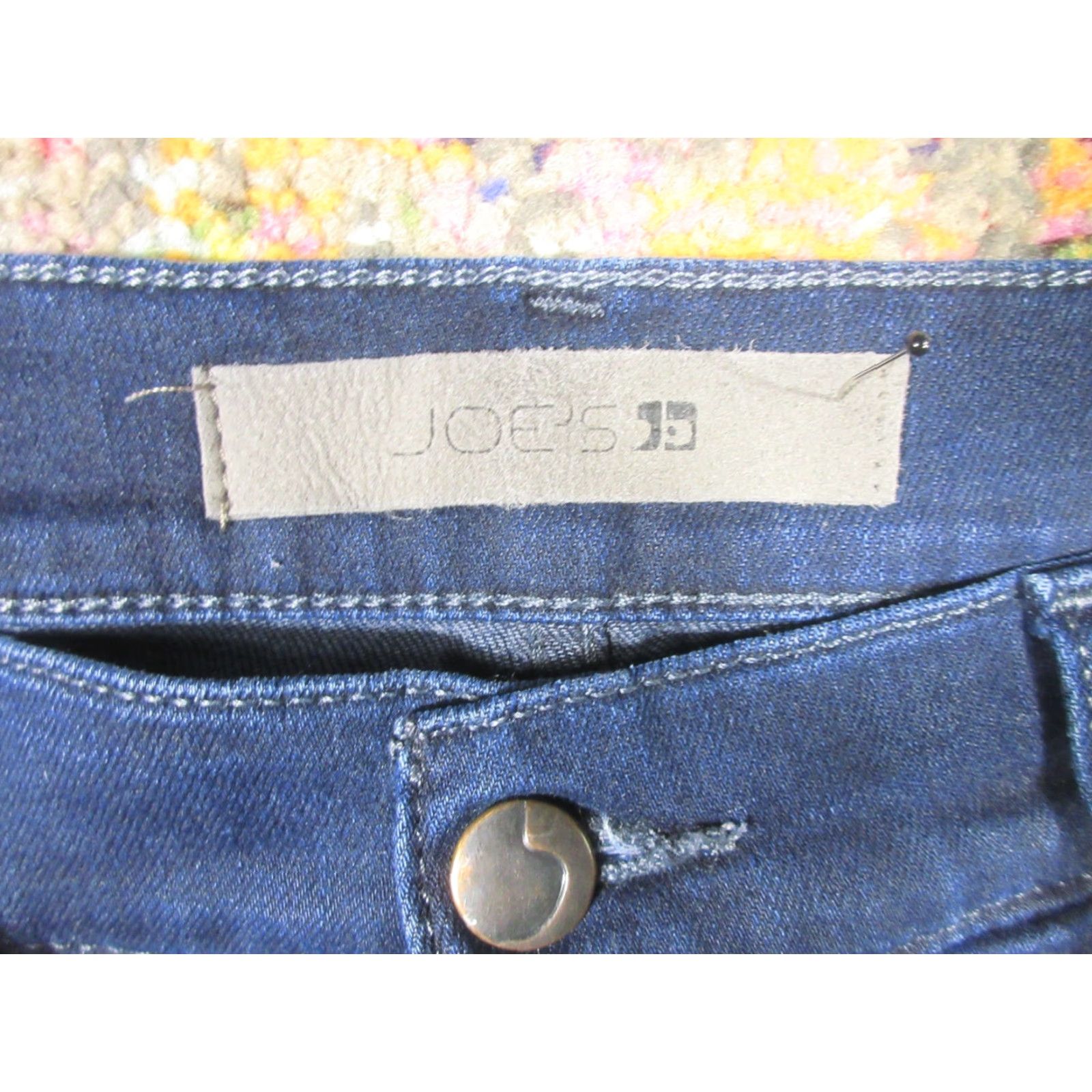 Vintage Joe's Jeans Men Jeans Blue Dark Wash Denim Emerson Tapered Stretch 35x36 Regular Inseam 36 Pocket 5-Zip Mid Rise Straight Vintage No Size US 35 - 5 Thumbnail