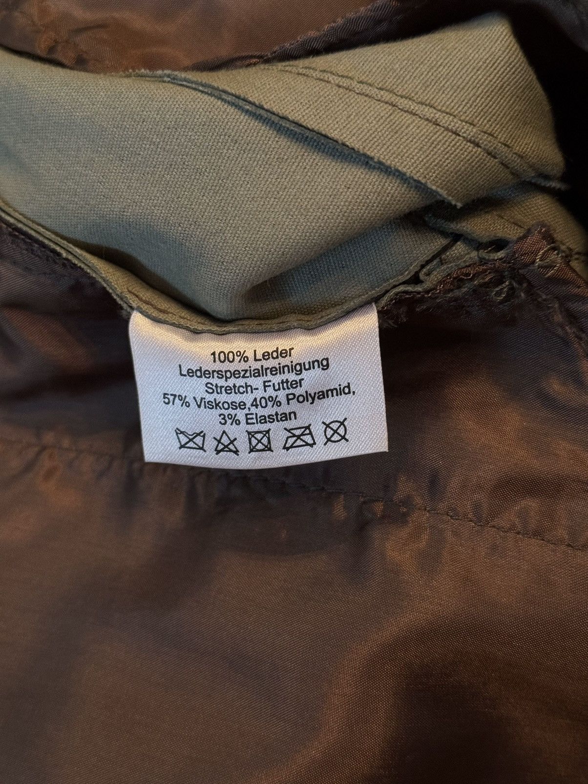 Designer Schacky and Jones avant garde 100% real leather pants Size 26" / US 2 / IT 38 - 4 Thumbnail
