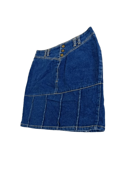 Japanese Brand Vintage Take Pleasure Denim Mini Skirts Japanese Brand Size 30" / US 8 / IT 44 - 3 Thumbnail