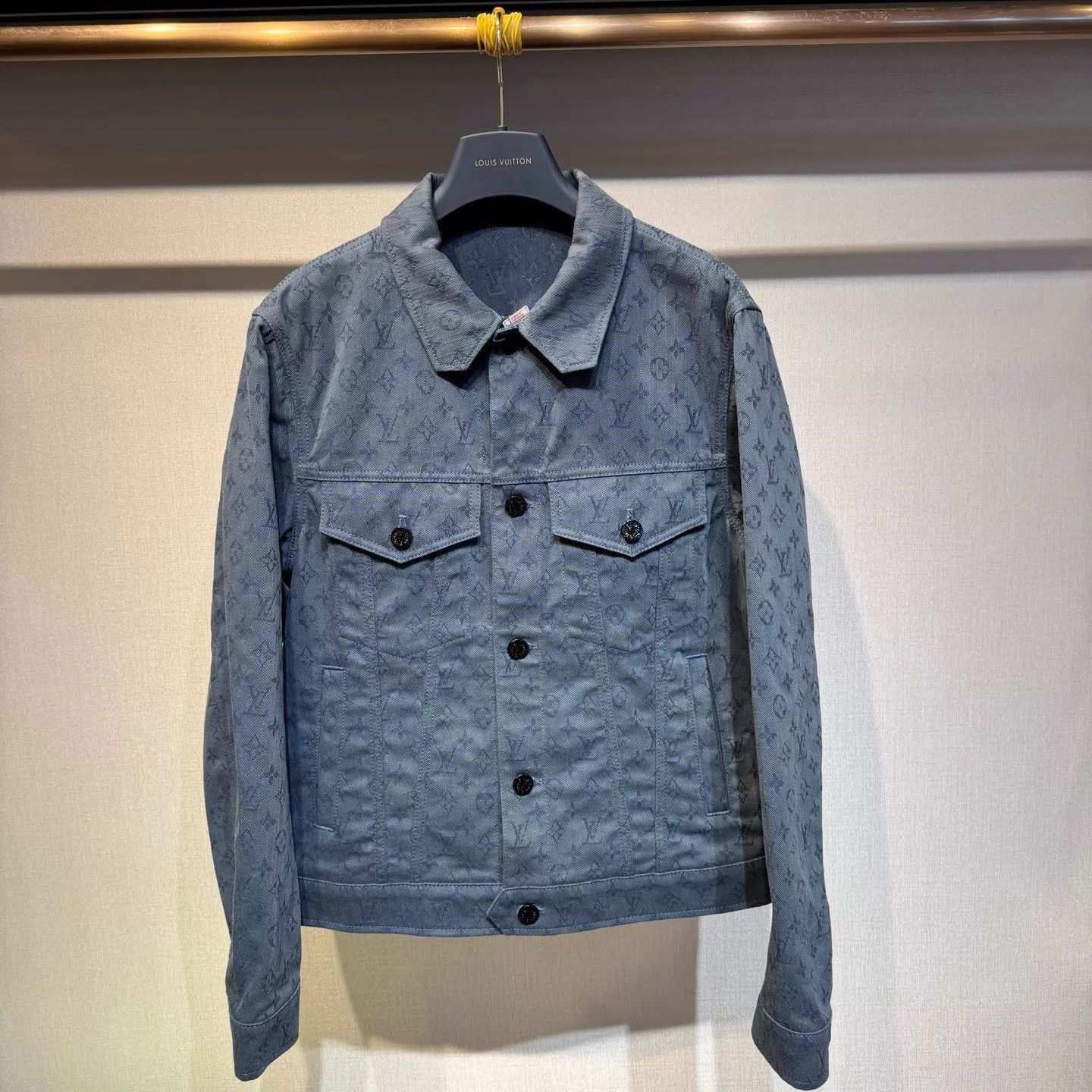 Louis Vuitton Louis Vuitton OG Blue All-Over Print Denim Jacket 46 New Size US S / EU 44-46 / 1 - 1 Thumbnail