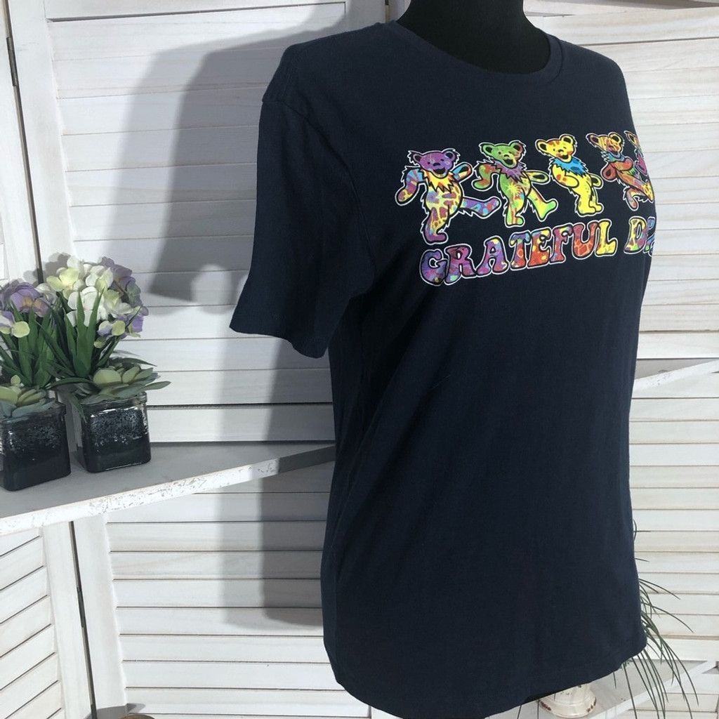 Grateful Dead Grateful Dead multicolor dancing bears blue cotton T-shirt S Size S / US 4 / IT 40 - 5 Thumbnail