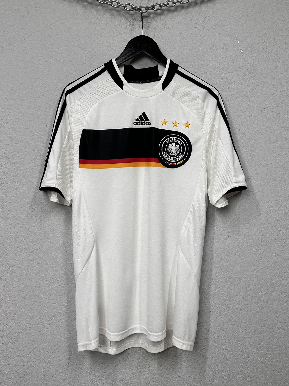 Adidas ADIDAS GERMANY 2008/09 DEUTSCHLAND SOCCER FOOTBALL JERSEY Size US M / EU 48-50 / 2 - 1 Thumbnail