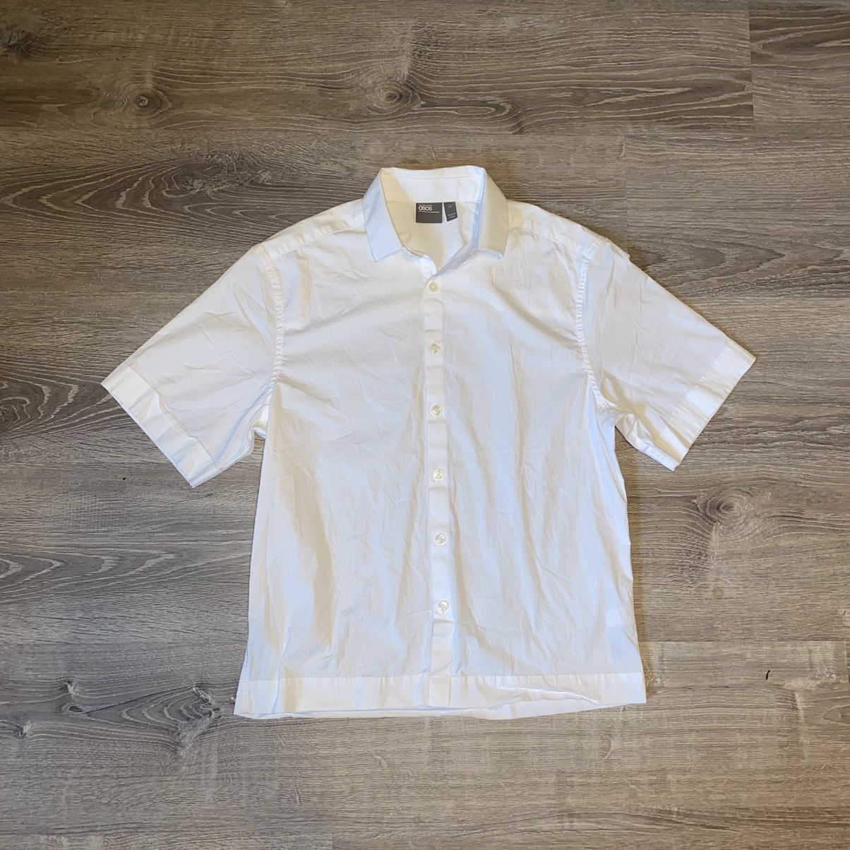 Asos ASOS Boxy Relaxed Shirt In White Size US S / EU 44-46 / 1 - 1 Thumbnail