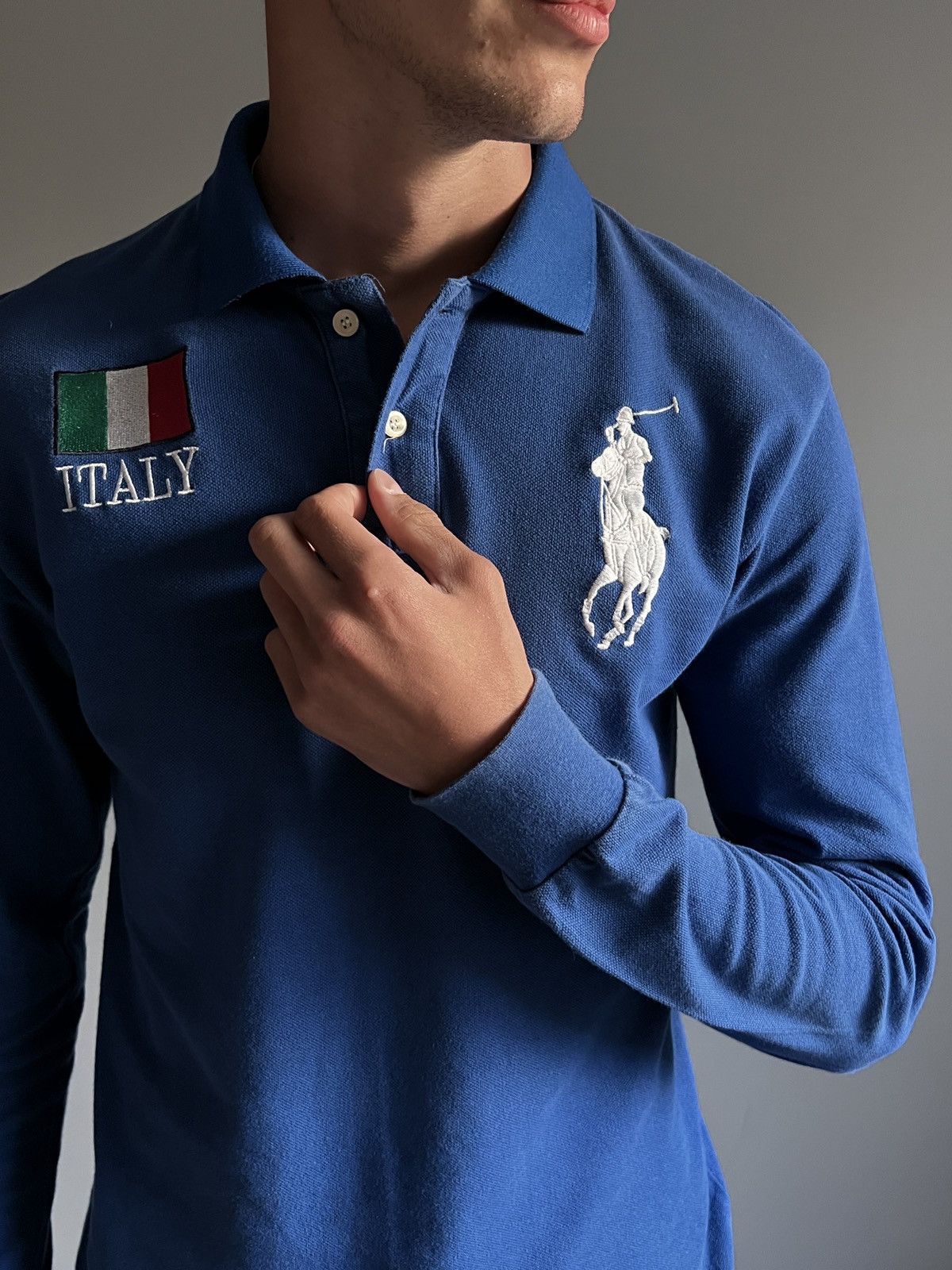 Polo Ralph Lauren Polo Ralph Lauren Italy Chief Keef Vntg Longsleeve Big Pony Size US M / EU 48-50 / 2 - 8 Thumbnail