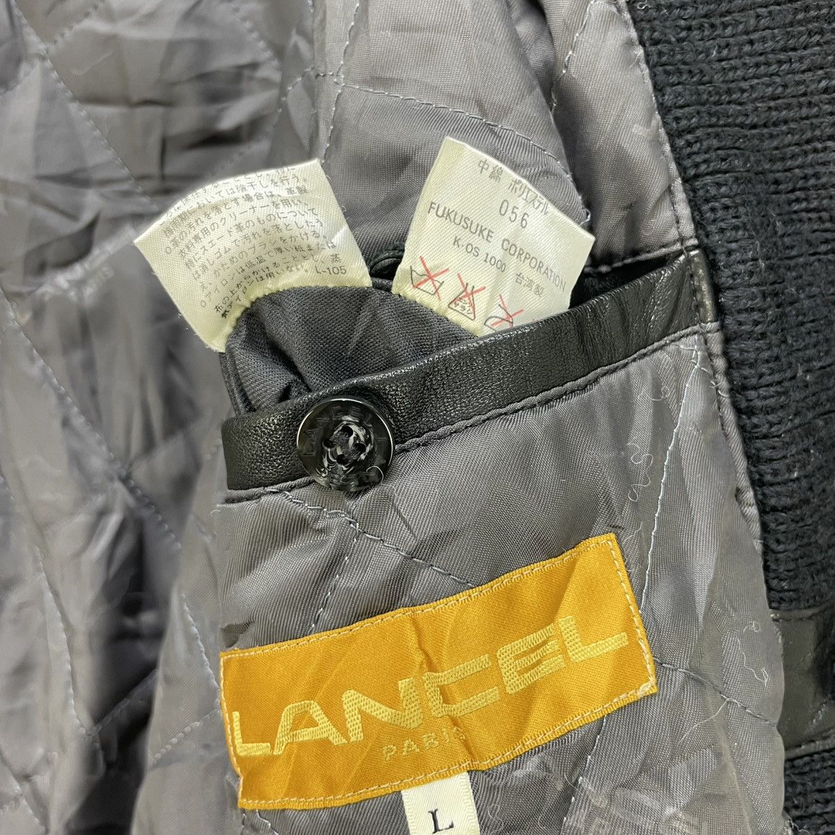 Designer 💥Vintage Lancel Paris Bomber Leather Jacket Size US L / EU 52-54 / 3 - 7 Thumbnail