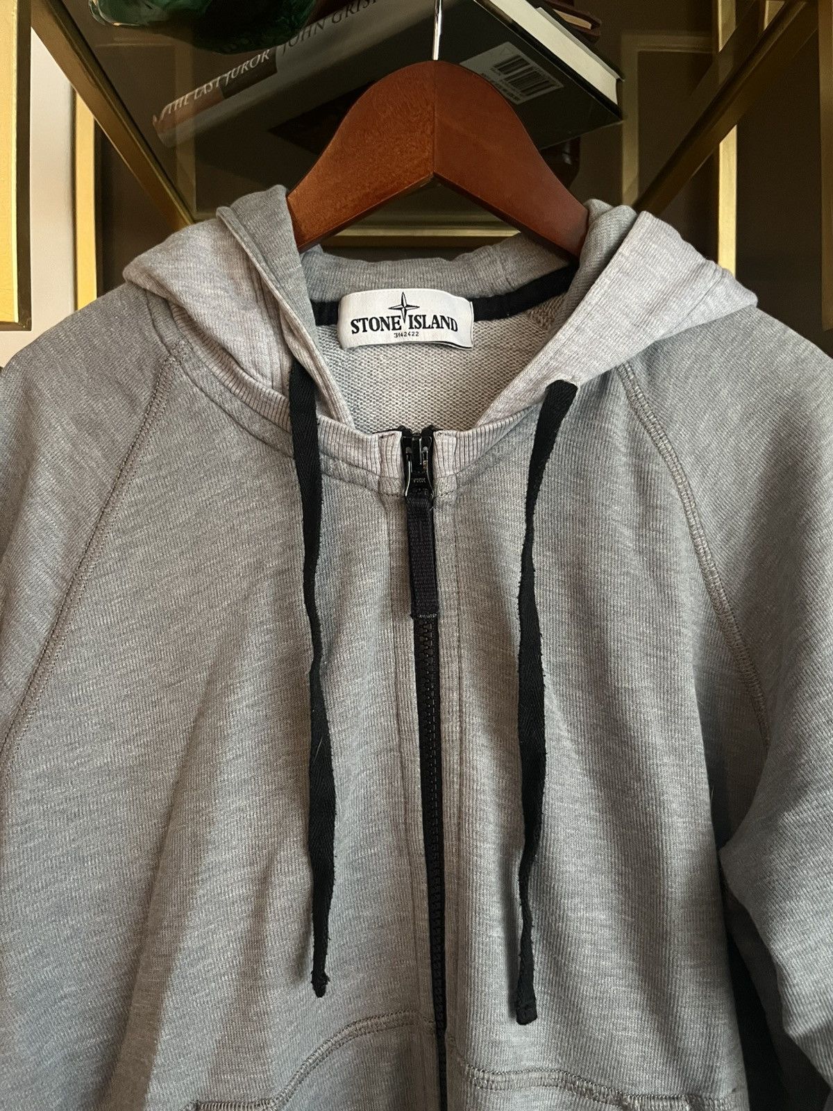 Stone Island Stone Island Grey Classic Zip-Up Hoodie Size US M / EU 48-50 / 2 - 2 Thumbnail