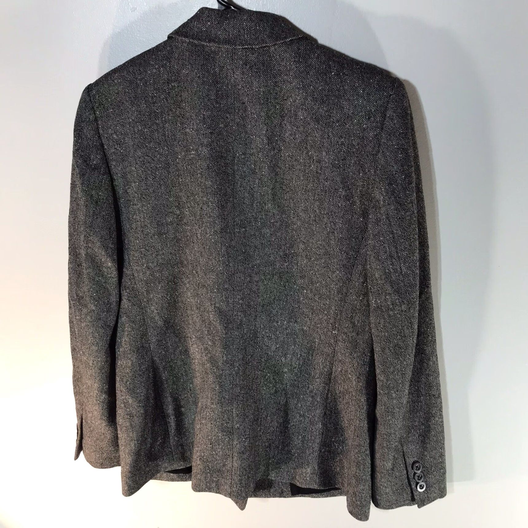 Talbots VINTAGE Talbots Black White Wool Cashmere Dress Jacket Women Size 6 Herringbone Italy Size M / US 6-8 / IT 42-44 - 2 Thumbnail