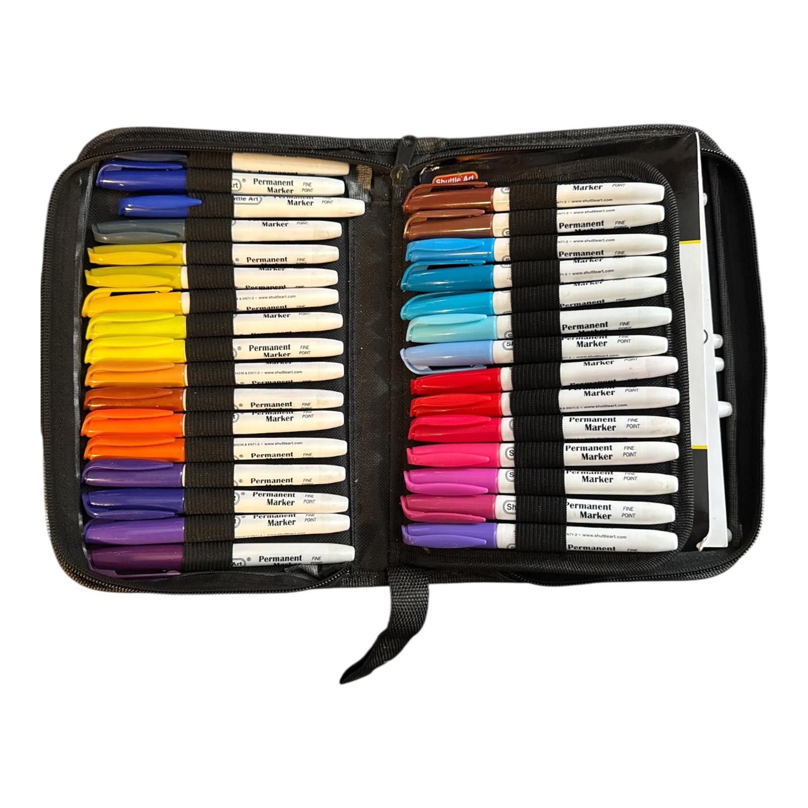 Other 48 Colors Permanent Markers Set with Drawing Pad in Carrying Size ONE SIZE - 1 Thumbnail