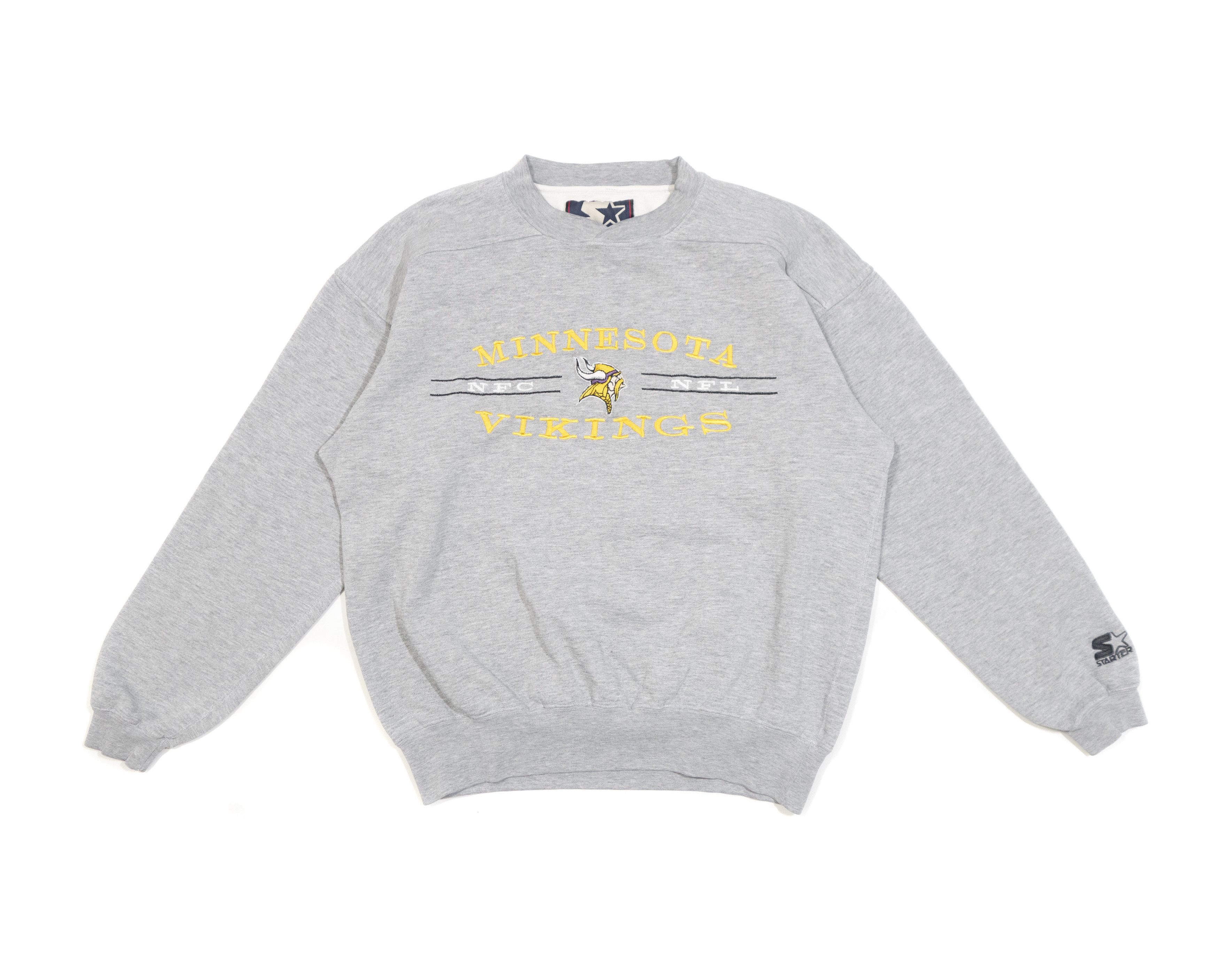 Starter 90s Minnesota Vikings NFC NFL Embroidered Logo Sweatshirt Size US M / EU 48-50 / 2 - 1 Thumbnail