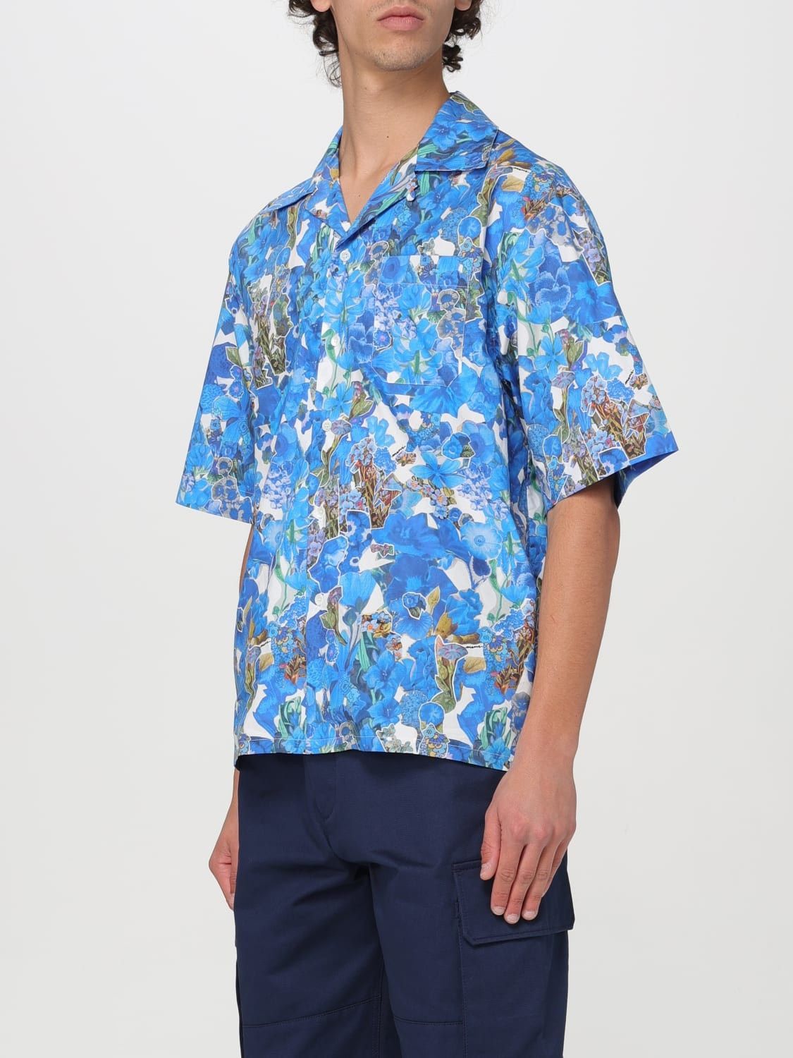 Marni oc11z0525 Poplin Bowling Shirt in Multicolor Size US S / EU 44-46 / 1 - 2 Thumbnail