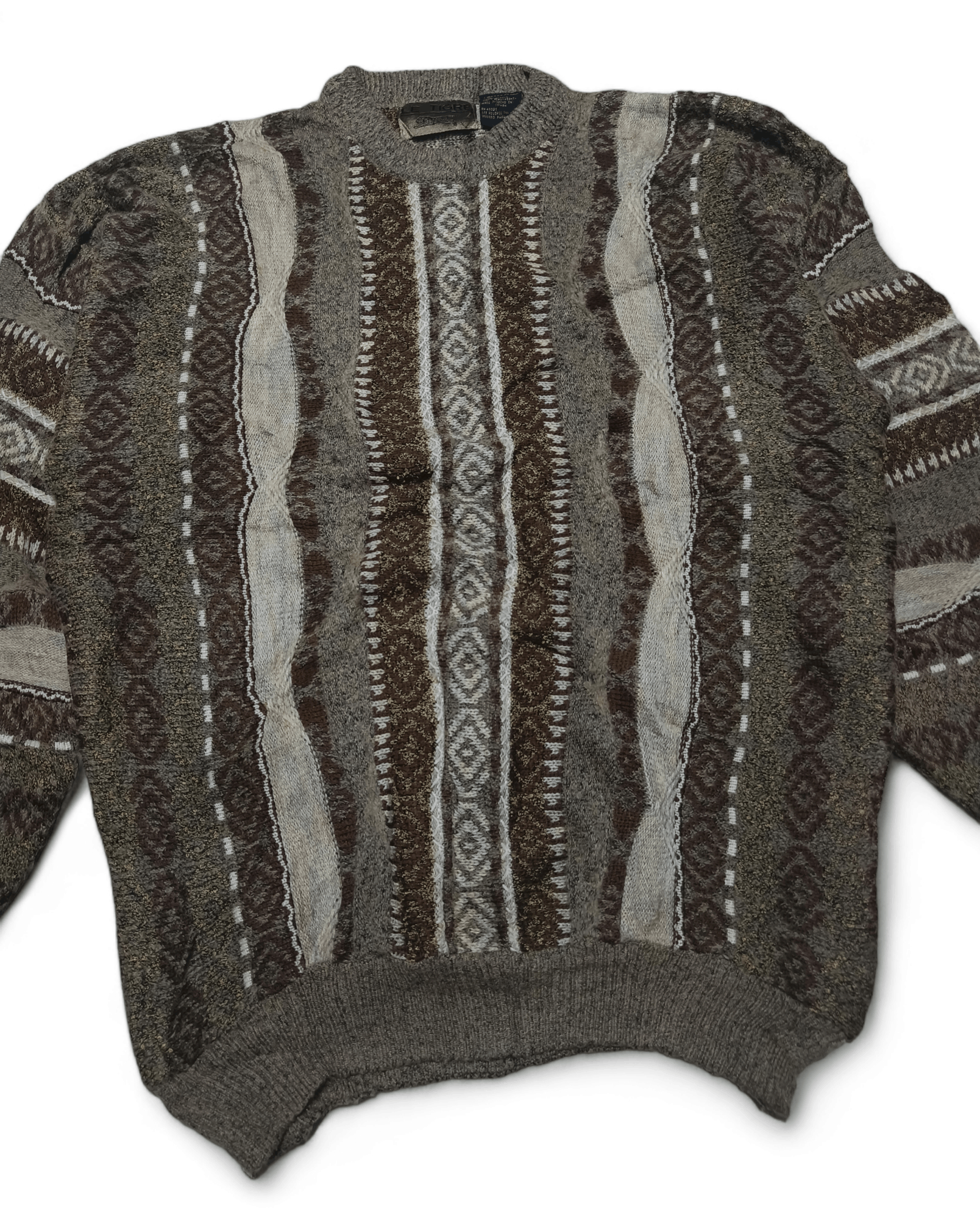 Le TIGRE Vintage LE TIGRE Coogi Inspired Style Biggie Knit Sweater Size US XL / EU 56 / 4 - 3 Thumbnail