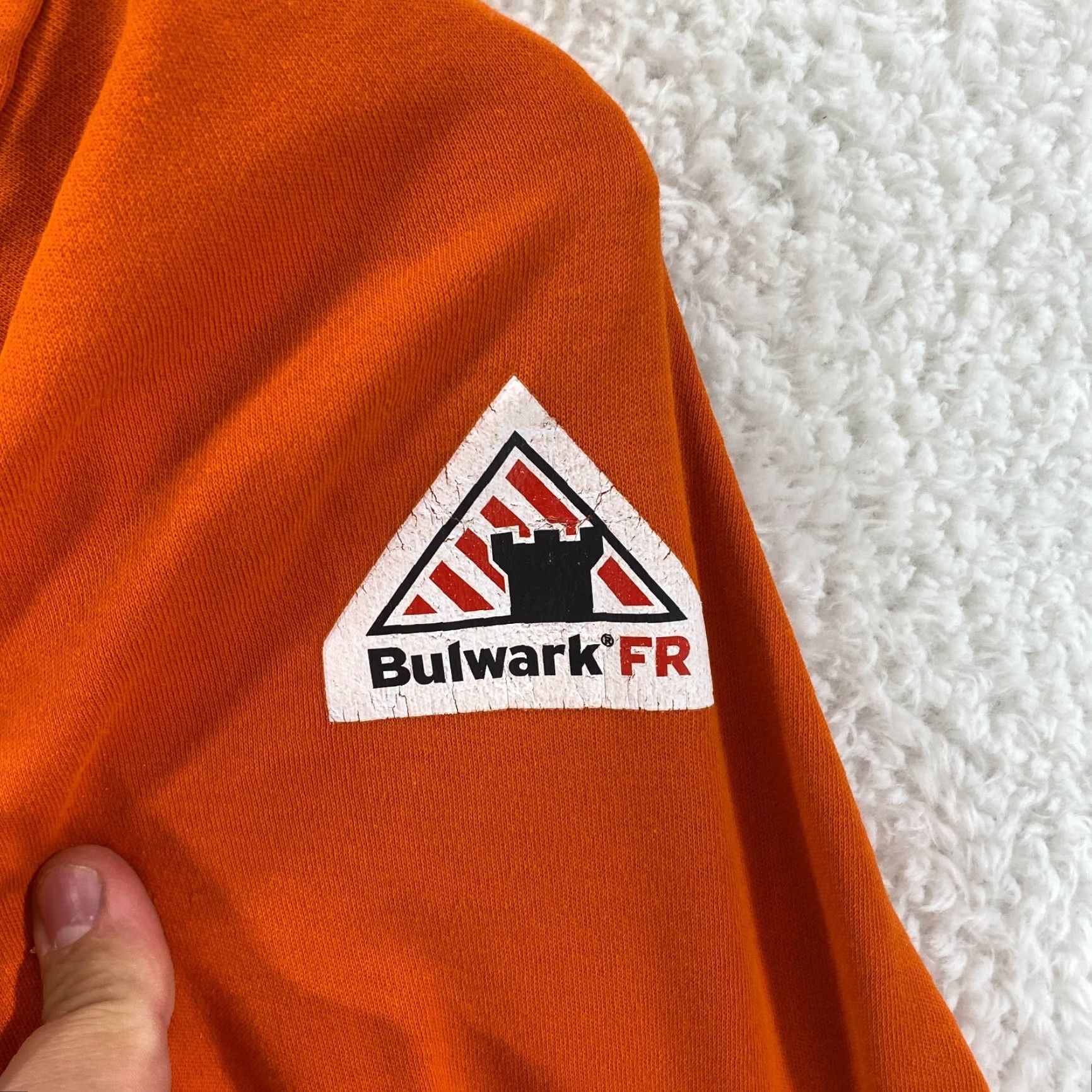Vintage VINTAGE Bulwark Workwear FR Mens XL Flame Resistant Henley Orange Shirt Long Sleeve Size US XL / EU 56 / 4 - 7 Thumbnail