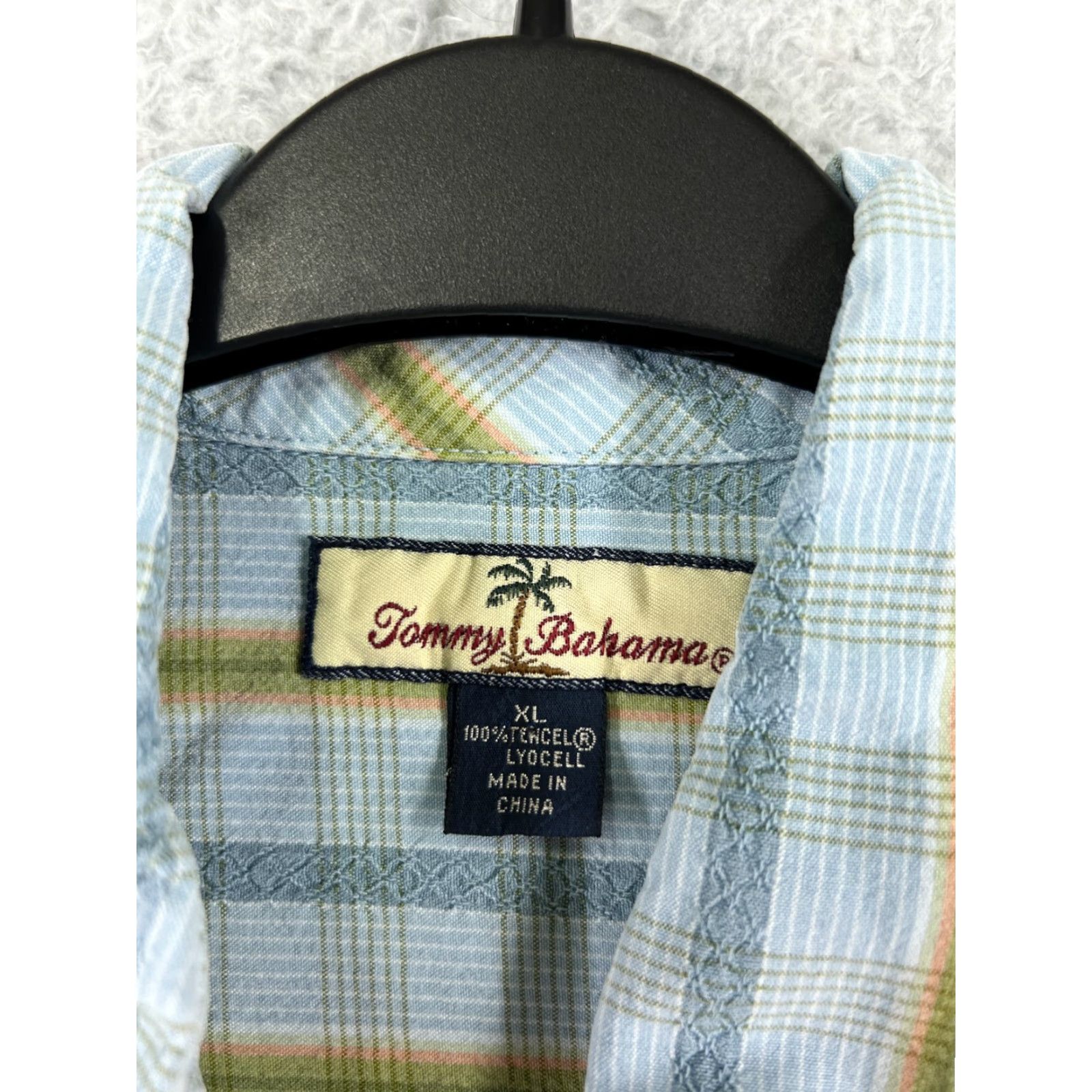 Tommy Bahama Tommy Bahama Shirt Mens Extra Large Blue Green Stripe Hawaiian Lyocell Beach Size US XL / EU 56 / 4 - 3 Thumbnail