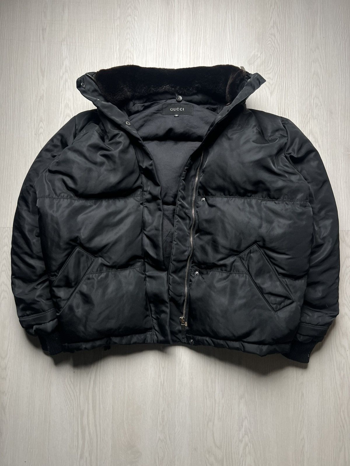 Gucci Gucci Tom Ford Era Goose Down Jacket With Fur Collar Size US M / EU 48-50 / 2 - 3 Thumbnail