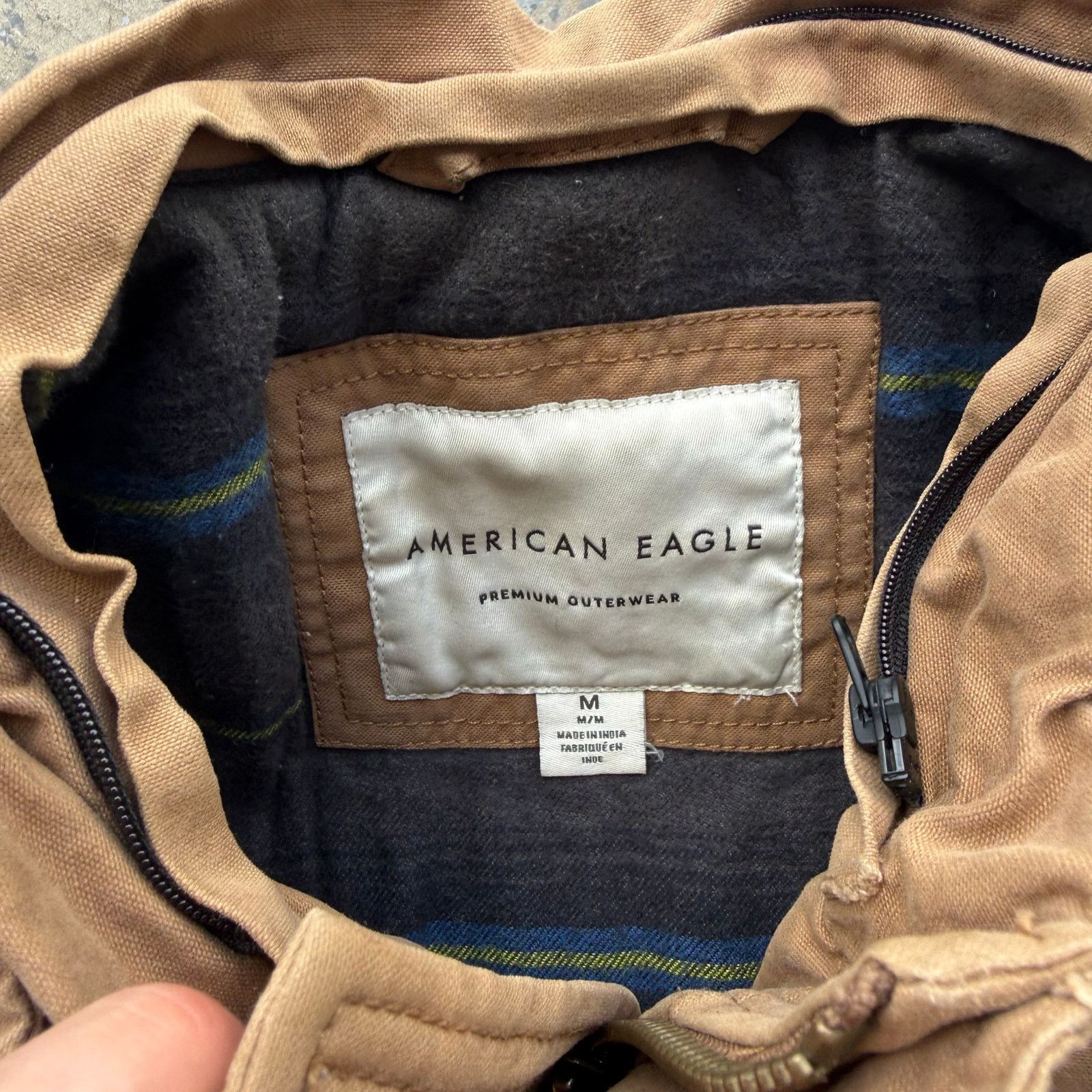 American Eagle Outfitters Vintage Y2K American Eagle Plaid Lined Utility Jacket Sz M Size US M / EU 48-50 / 2 - 3 Thumbnail