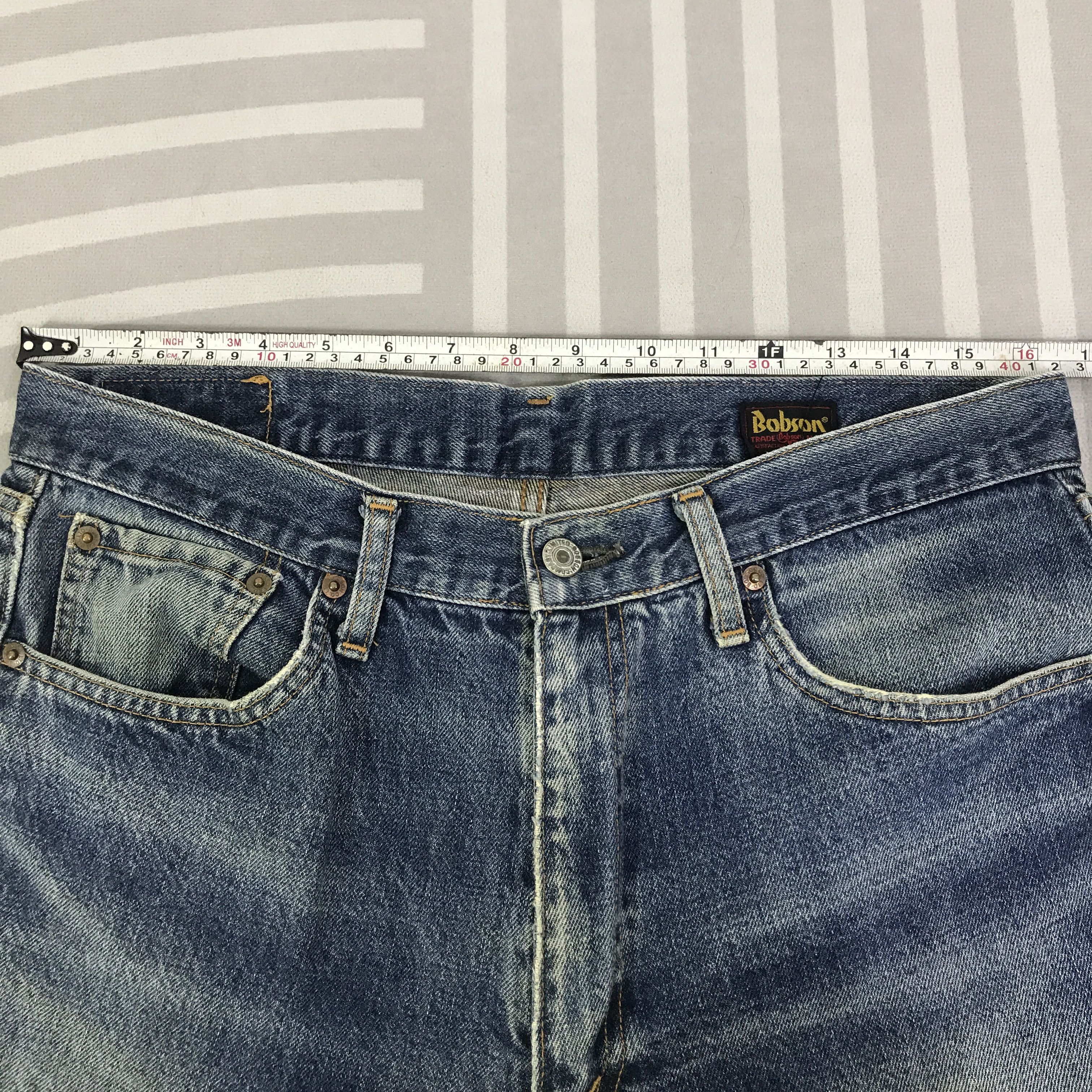 Japanese Brand Vintage Bobson Distressed Jeans pants K74B14 Size US 32 / EU 48 - 7 Thumbnail