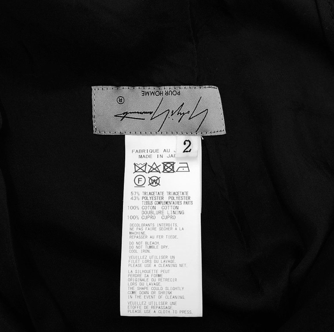 Yohji Yamamoto Yohji Yamamoto Pour Homme - Ta/TUXEDO RANDOM TUCK PANTS Size US 28 / EU 44 - 18 Thumbnail