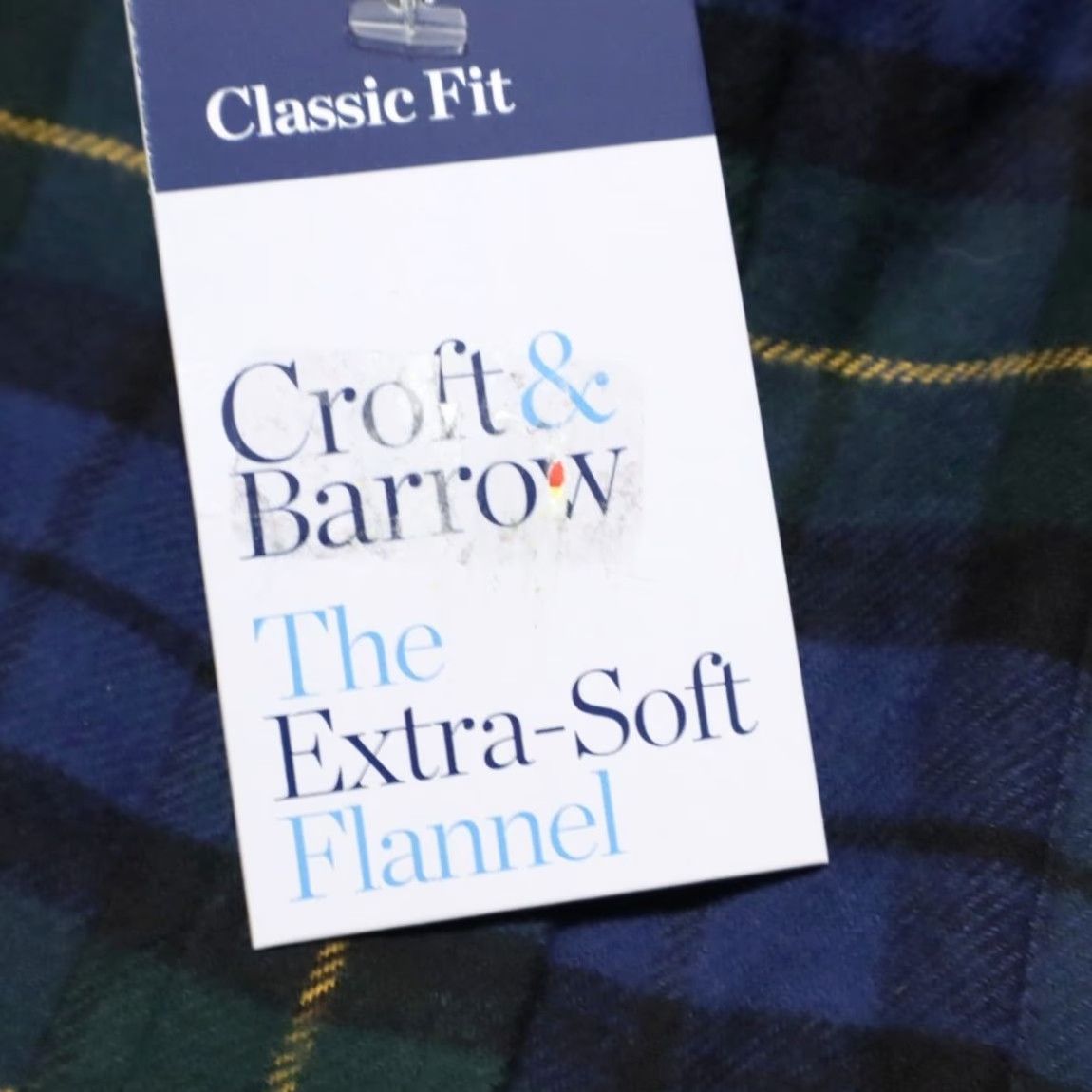 Croft & Barrow Croft & Barrow Extra Soft Flannel Plaid Long Sleeve Button Down Shirt Blue Men's S Size US S / EU 44-46 / 1 - 6 Thumbnail