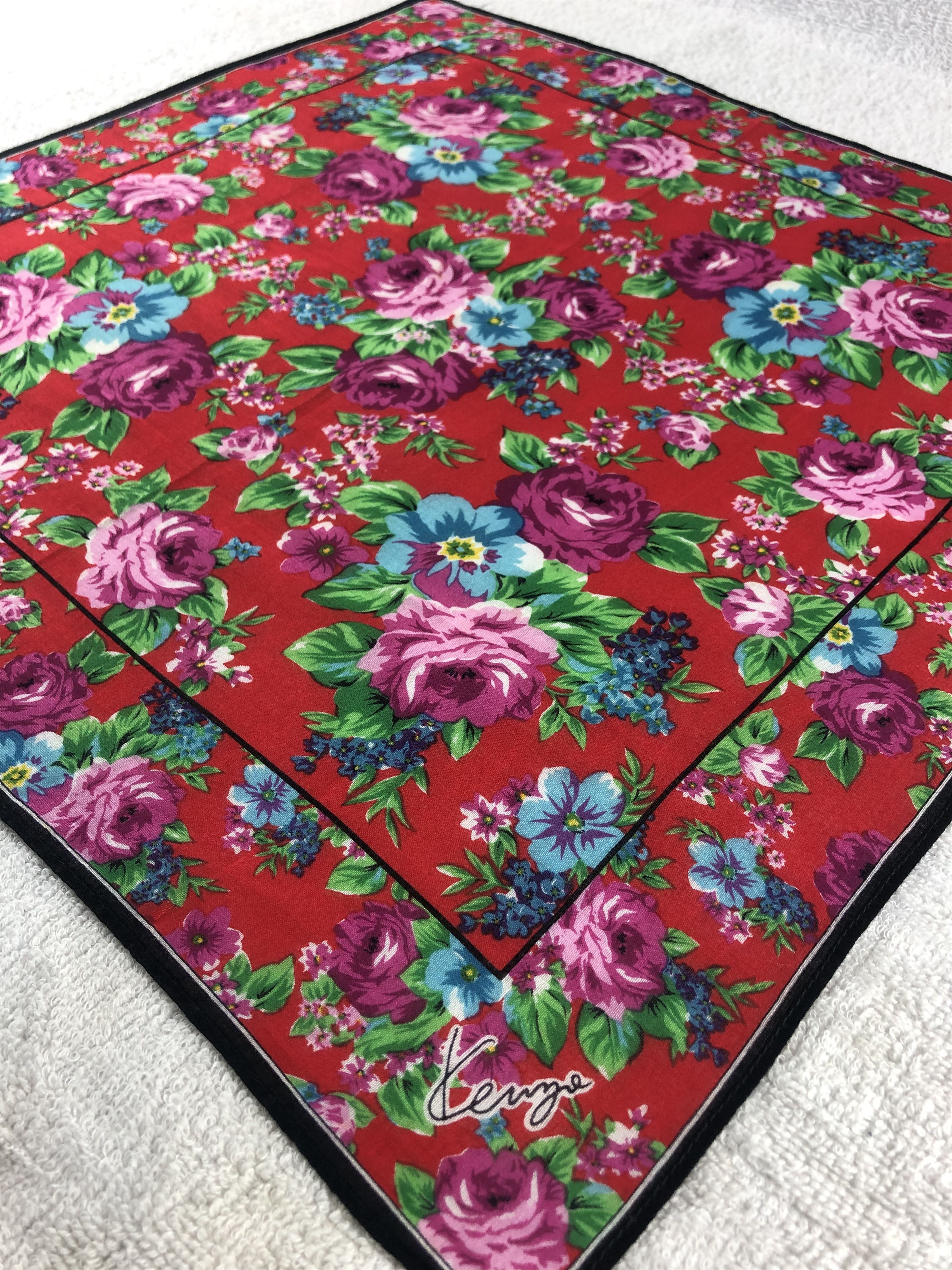 Kenzo × Vintage Kenzo Handkerchief / Bandana / Neckerchief Size ONE SIZE - 4 Thumbnail