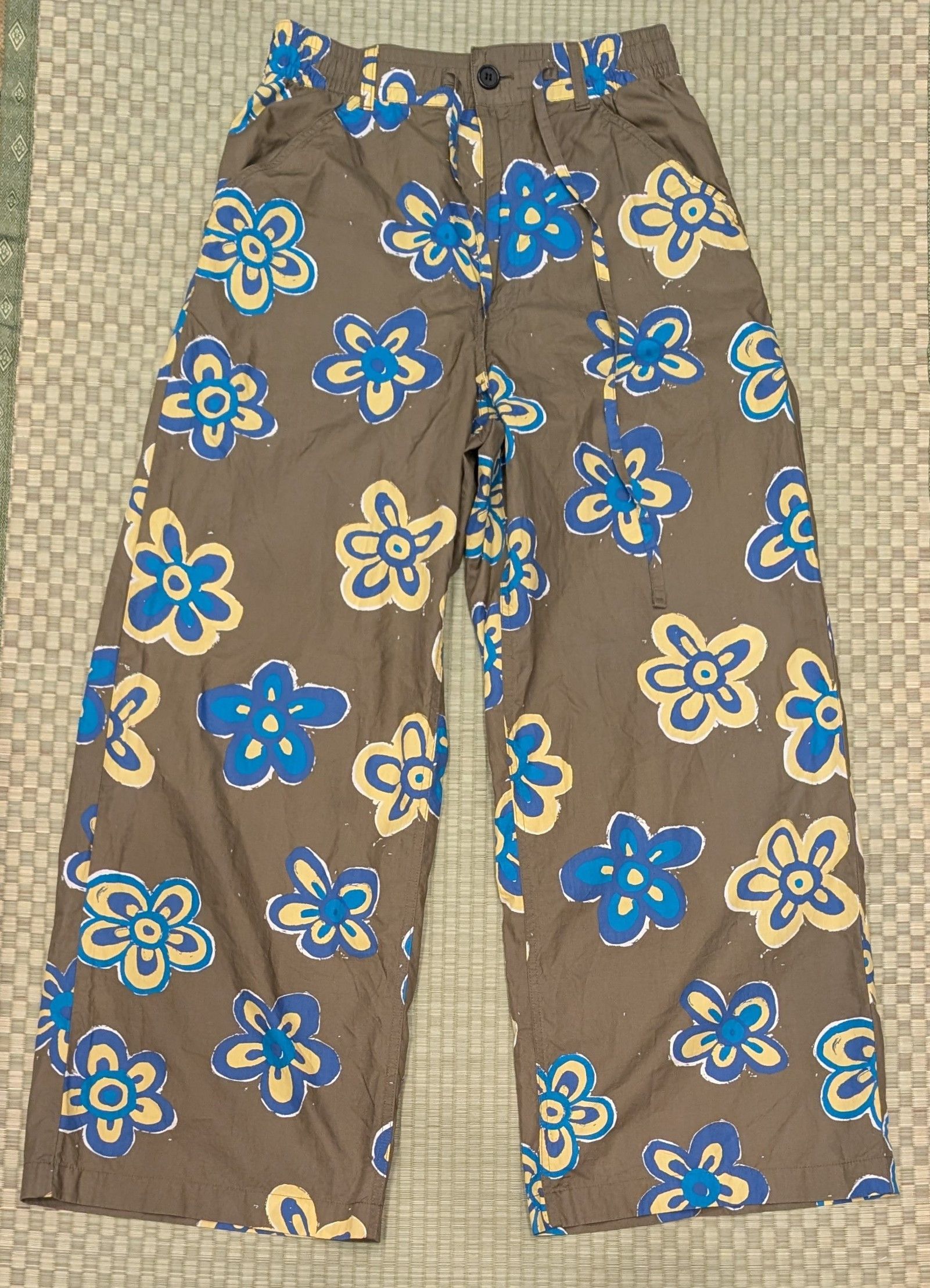 Marni × Uniqlo RARE Uniqlo x Marni Wide Leg Floral Print Pants Size 28" / US 6 / IT 42 - 1 Thumbnail