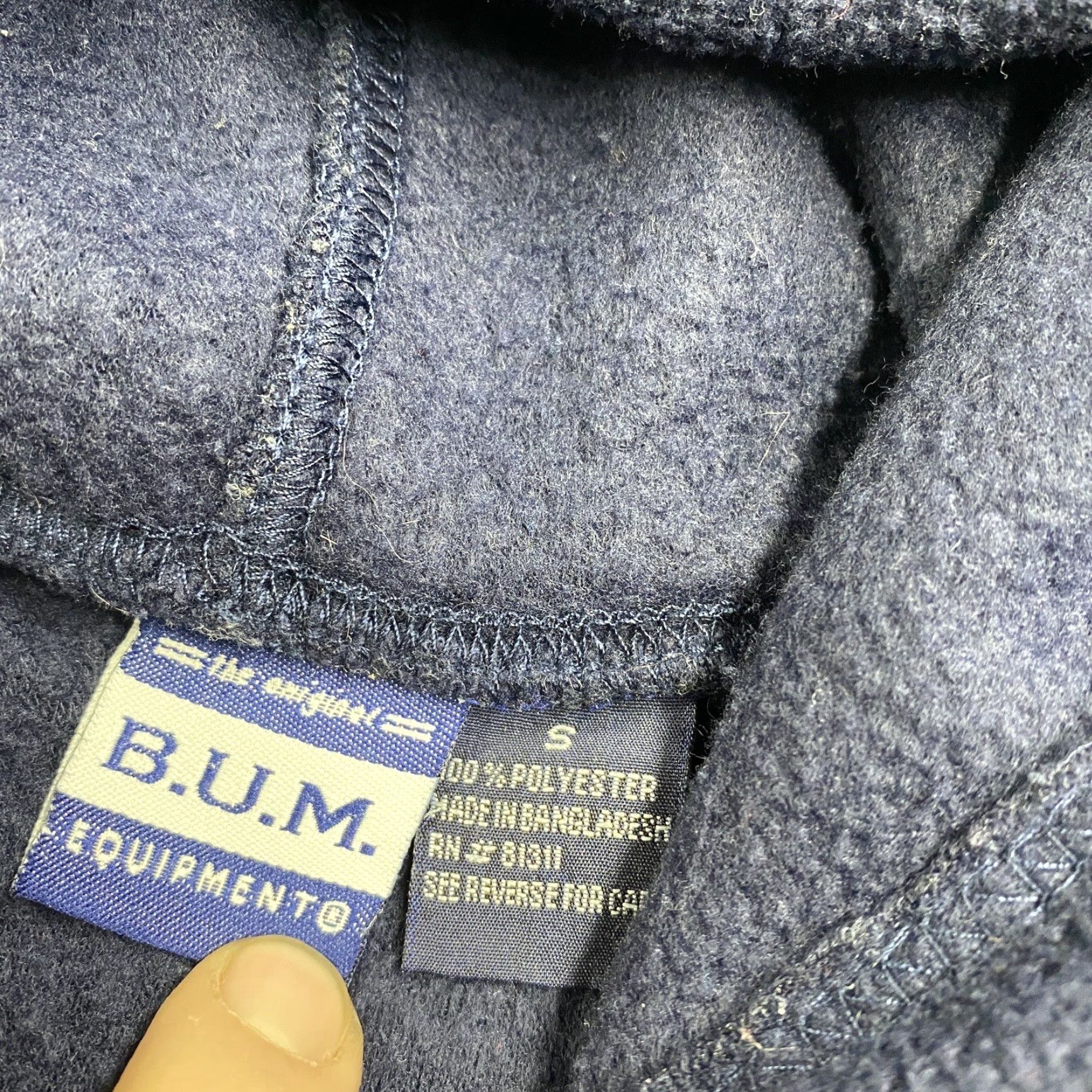 Equipment VINTAGE BUM Equipment Hoodie Mens S Blue Y2K Surf Grunge Pullover Sweatshirt Size US S / EU 44-46 / 1 - 4 Thumbnail