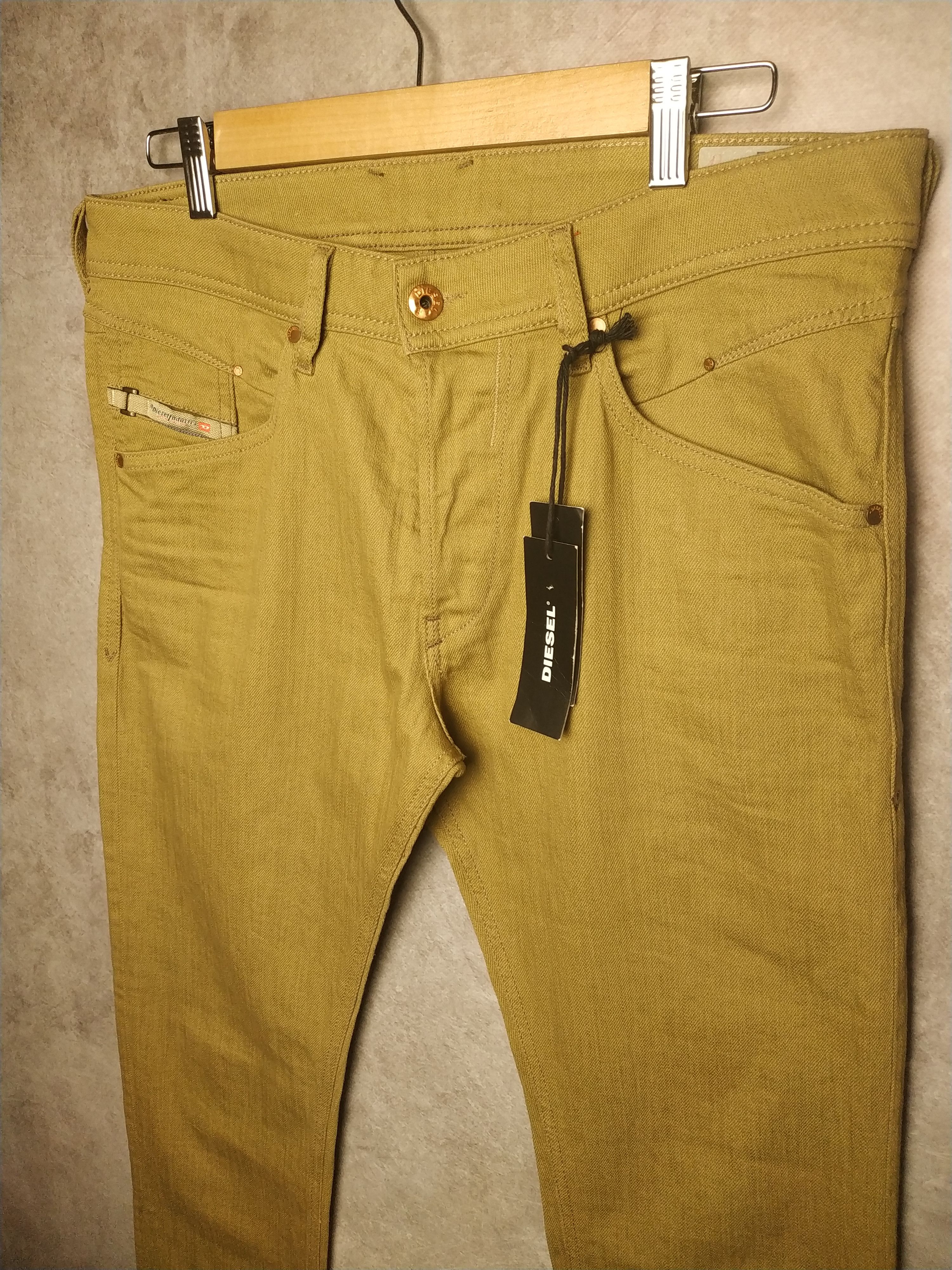 Diesel NEW DIESEL Belther 0847E Men Jeans Brown W32 Slim Stretch Size US 32 / EU 48 - 2 Thumbnail