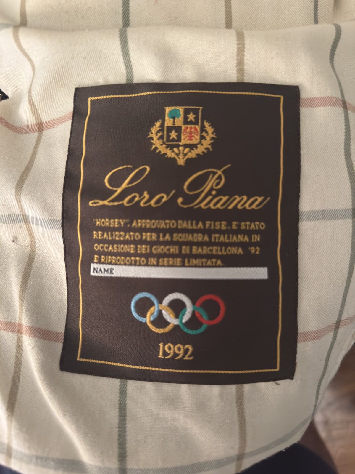 Loro Piana Loro Piana Horsey® Jacket 1992 Olympic Edition w/ Vest, M Size US M / EU 48-50 / 2 - 8 Thumbnail