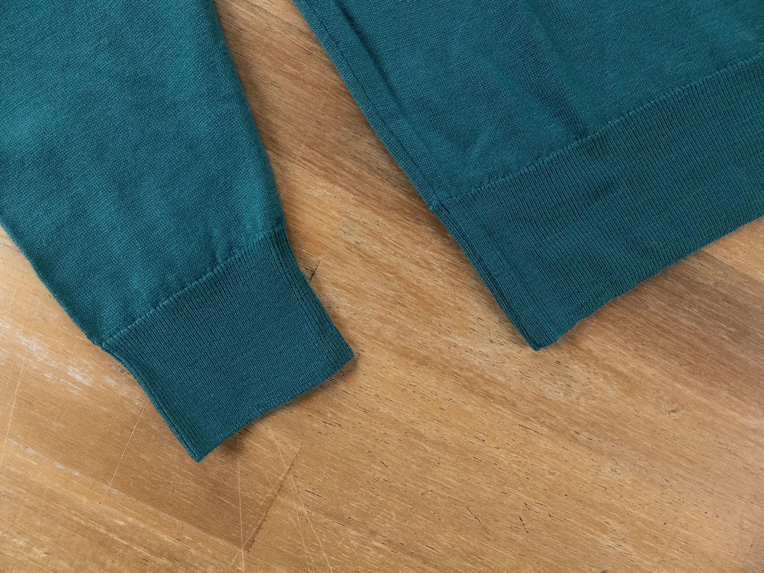 John Smedley JOHN SMEDLEY green wool crewneck sweater Medium (DEFECT) Size US M / EU 48-50 / 2 - 5 Thumbnail