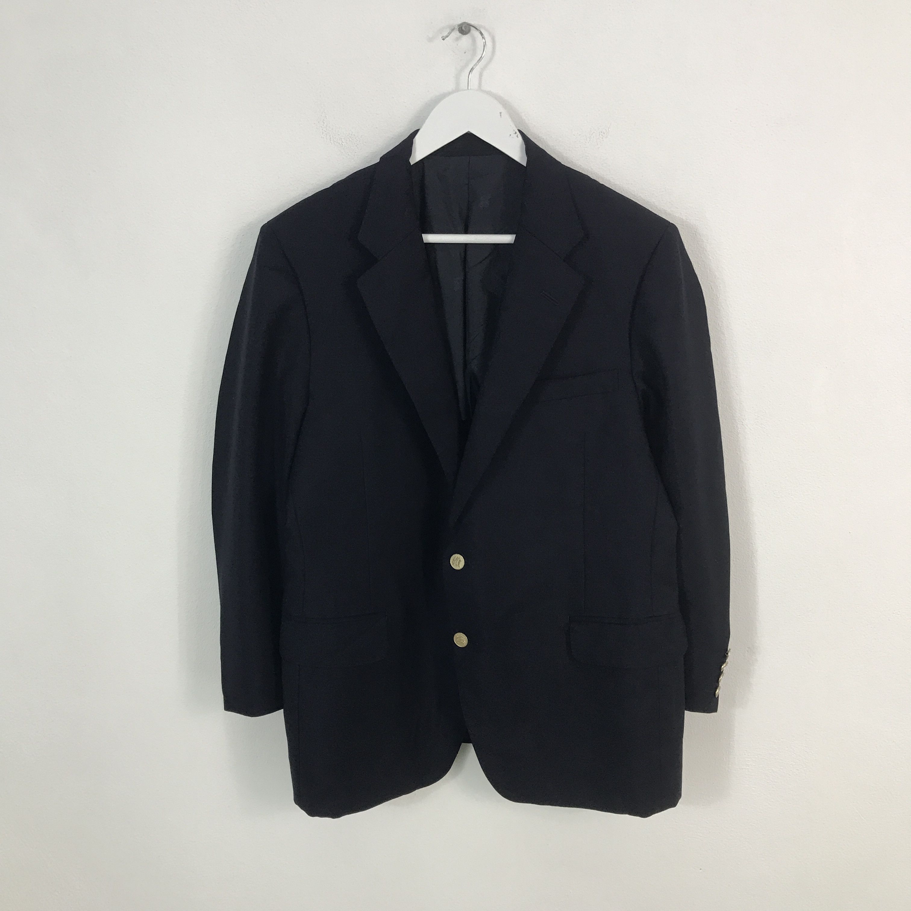 Burberry × Vintage burberrys Wool & mohair blazer coat jacket Size US L / EU 52-54 / 3 - 1 Thumbnail
